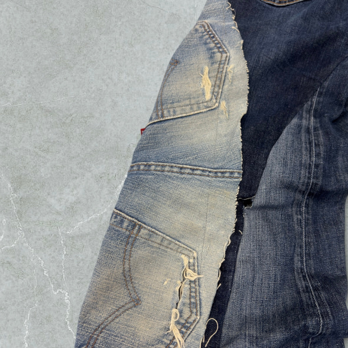 Jeans Levis 519 Patchwork Ultra Baggy Vintage [43 IT]