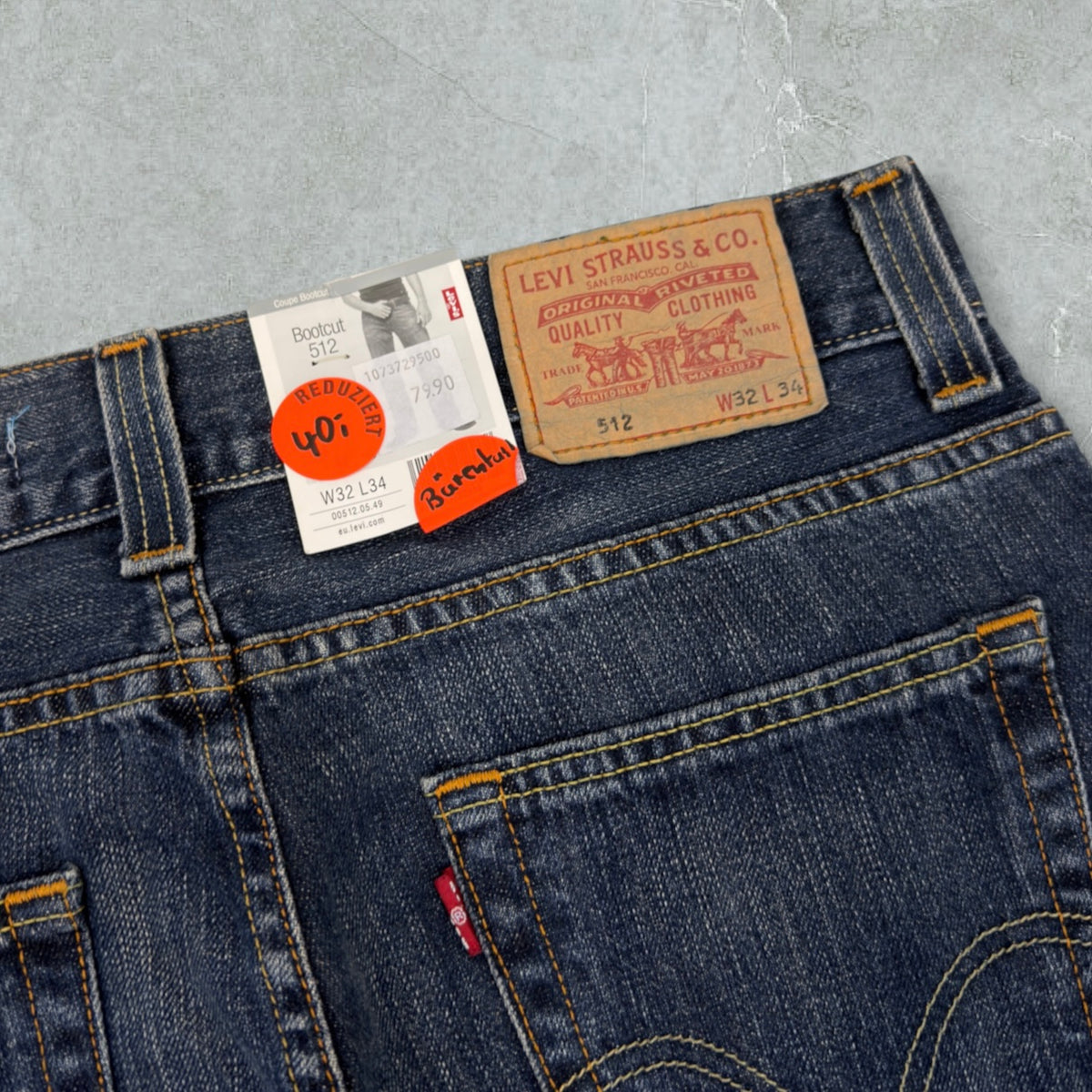 [NUOVO CON CARTELLINO] Jeans Levis 512 Bootcut Vintage [46 IT]
