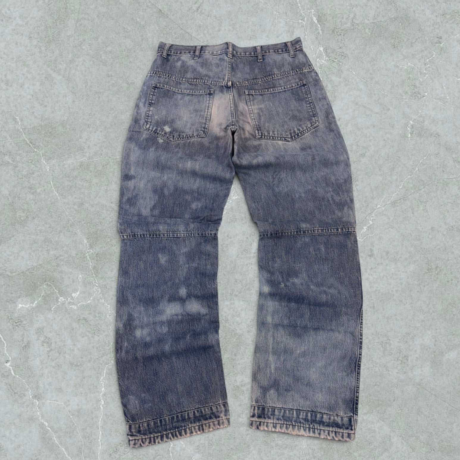 00s Jeans Baggy Hip Hop Tie Dye Vintage [47 IT]