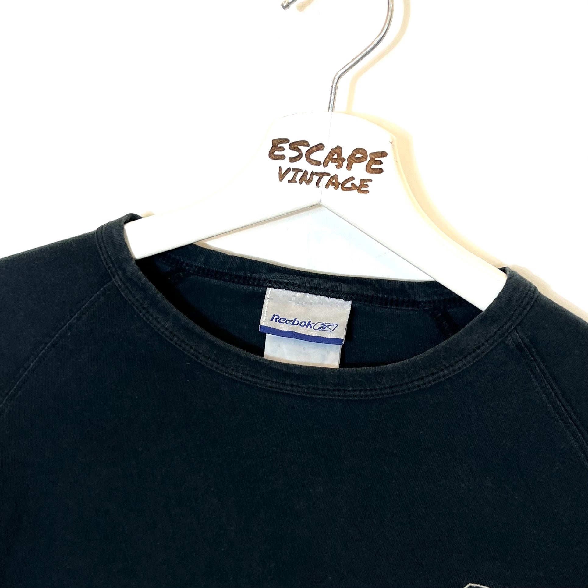 00s T-Shirt Reebok Maniche Lunghe Vintage [S]