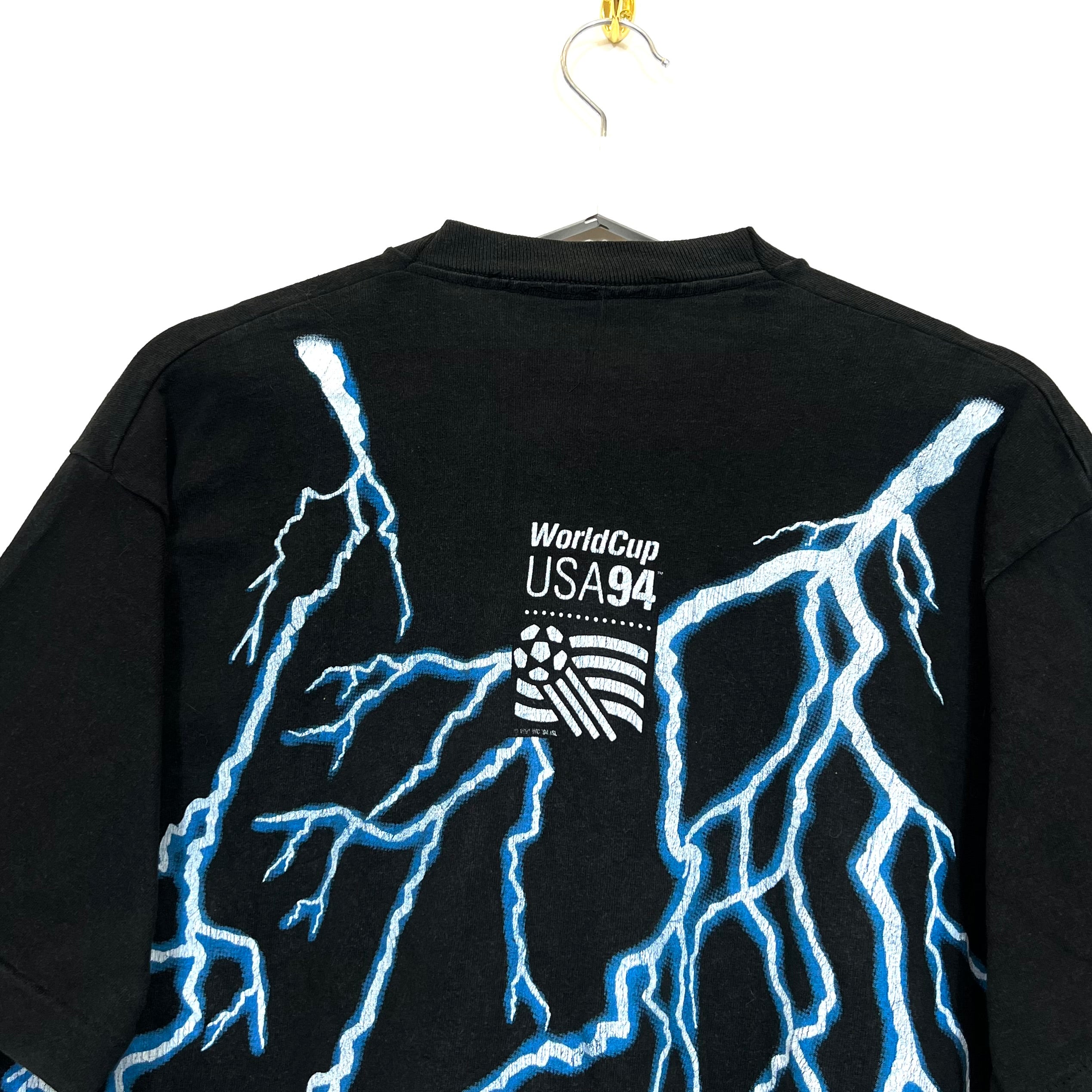[DA COLLEZIONE] Introvabile 1994 T-Shirt World Cup USA Thunder Series Single Stitch Vintage [XL]