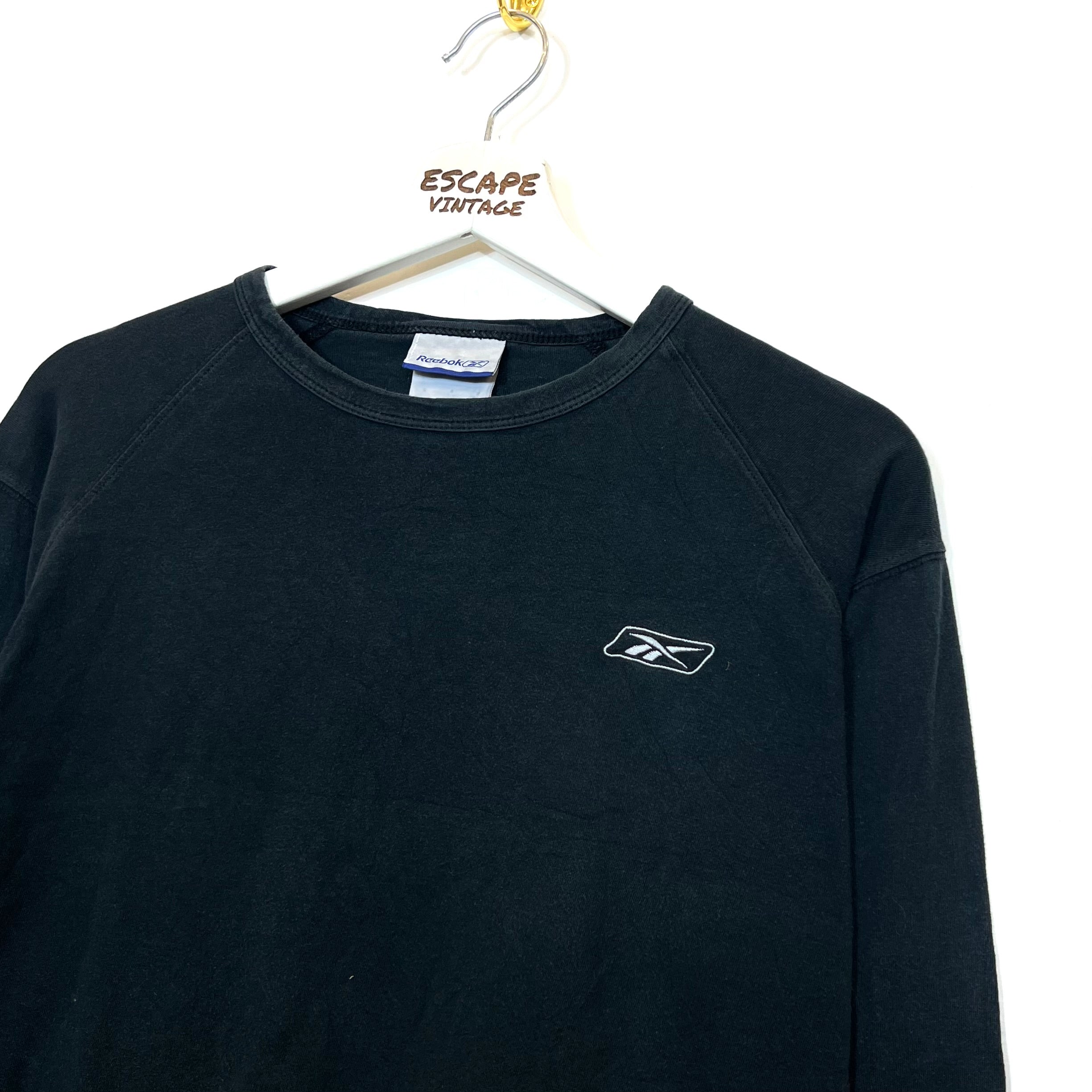 00s T-Shirt Reebok Maniche Lunghe Vintage [S]