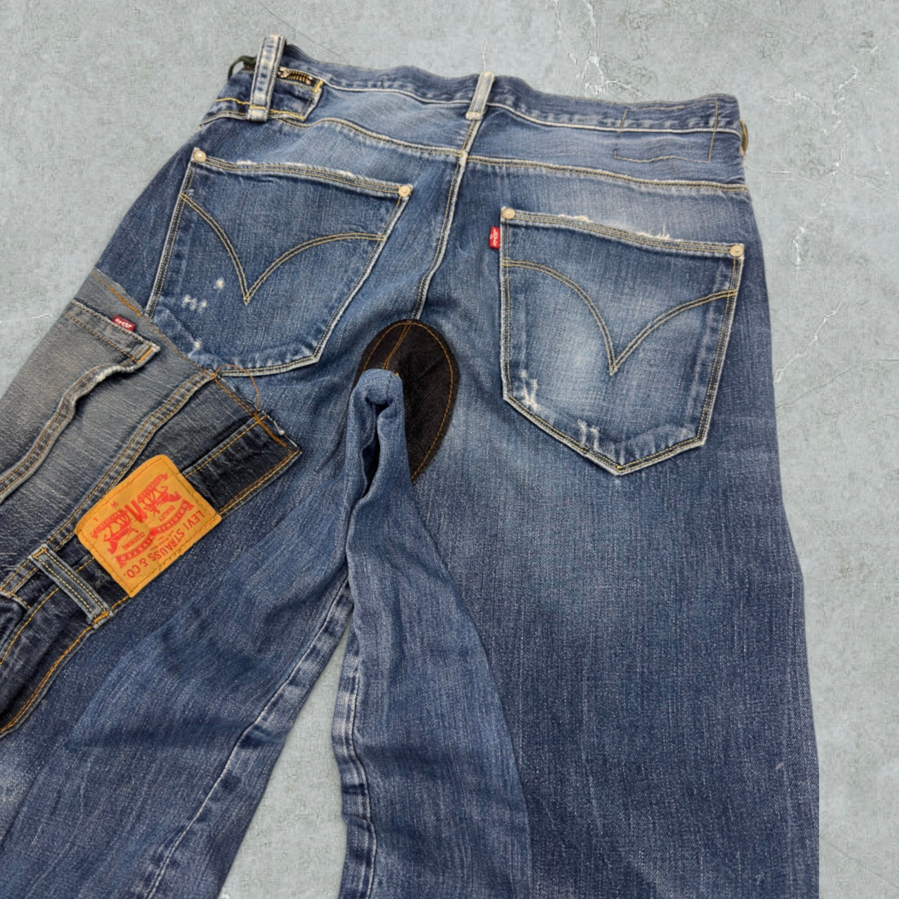 Jeans Levis Patchwork Super Baggy Vintage [46 IT]