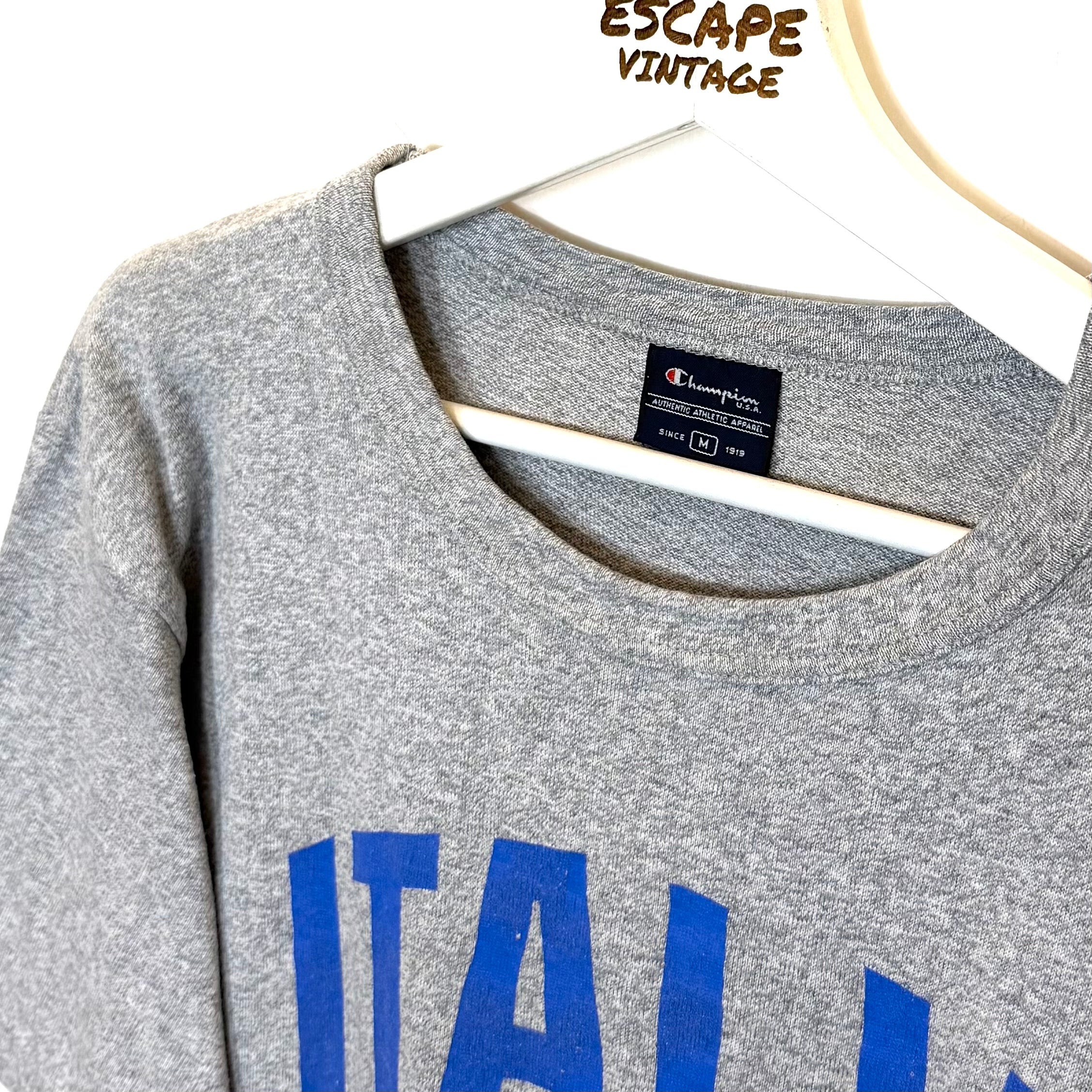 [RARA] 90s T-Shirt Champion x Italia Single Stitch Vintage [M]