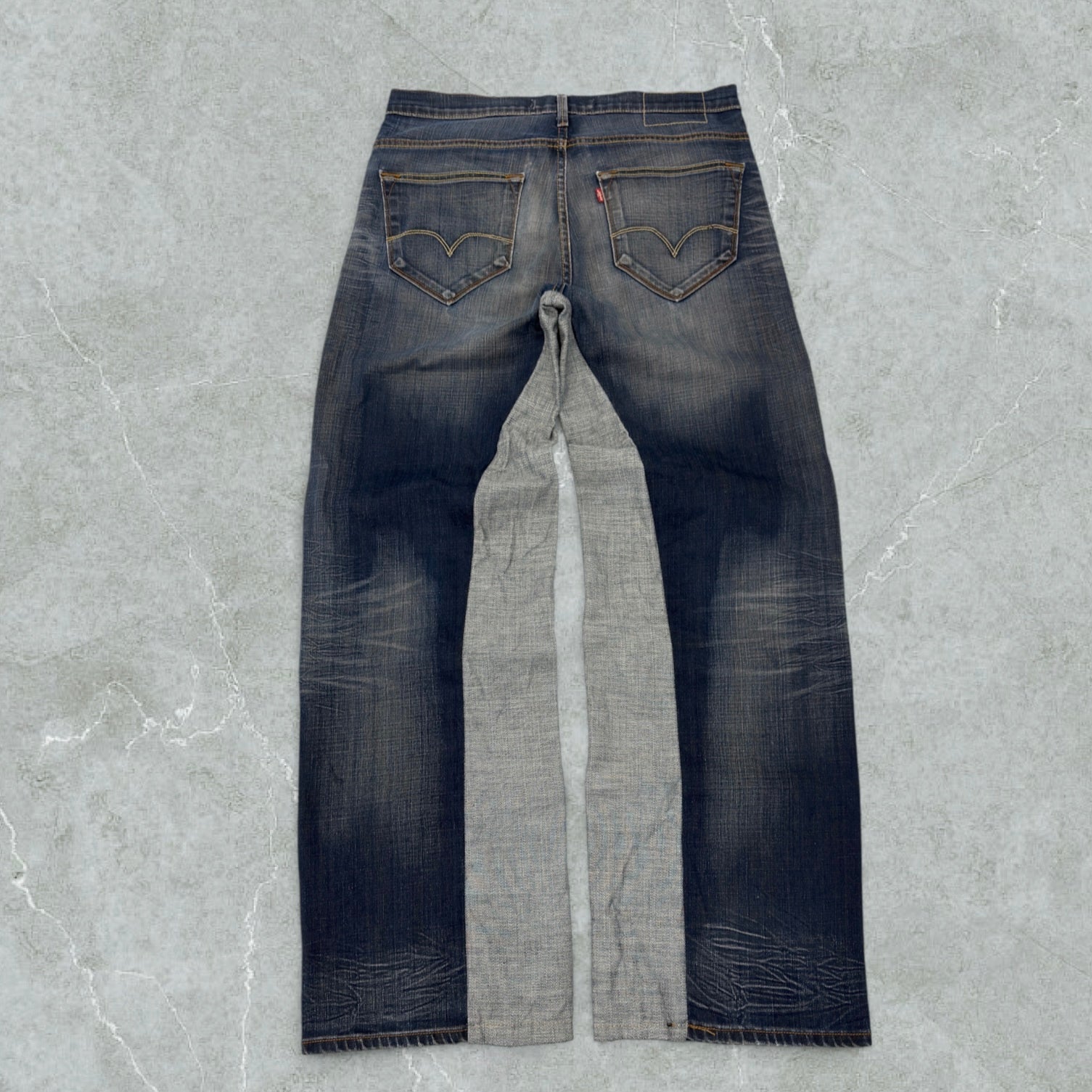 Jeans Levis 504 Patchwork Super Baggy Vintage [50 IT]