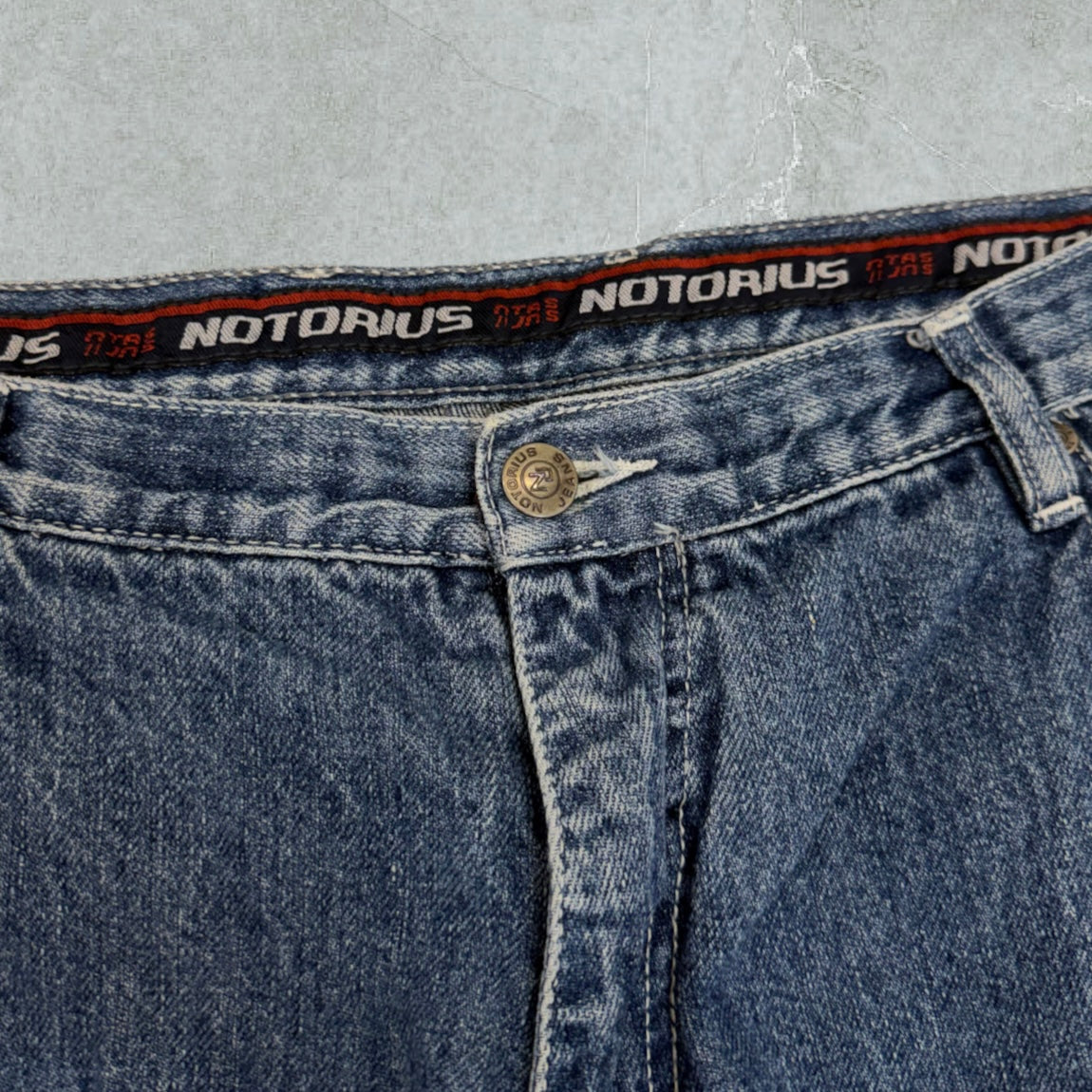 [RARI] Y2K Jeans Notorious Hip Hop Super Baggy Vintage [50 IT]