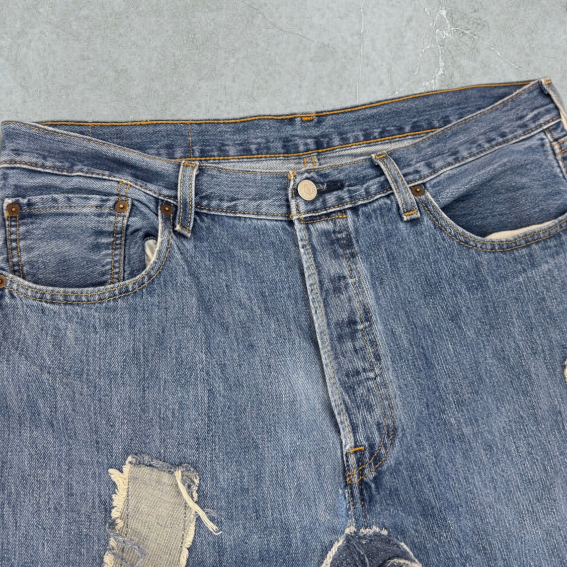 [LIMITED EDITION] Jeans Levis 501 Patchwork Vintage [48 IT]