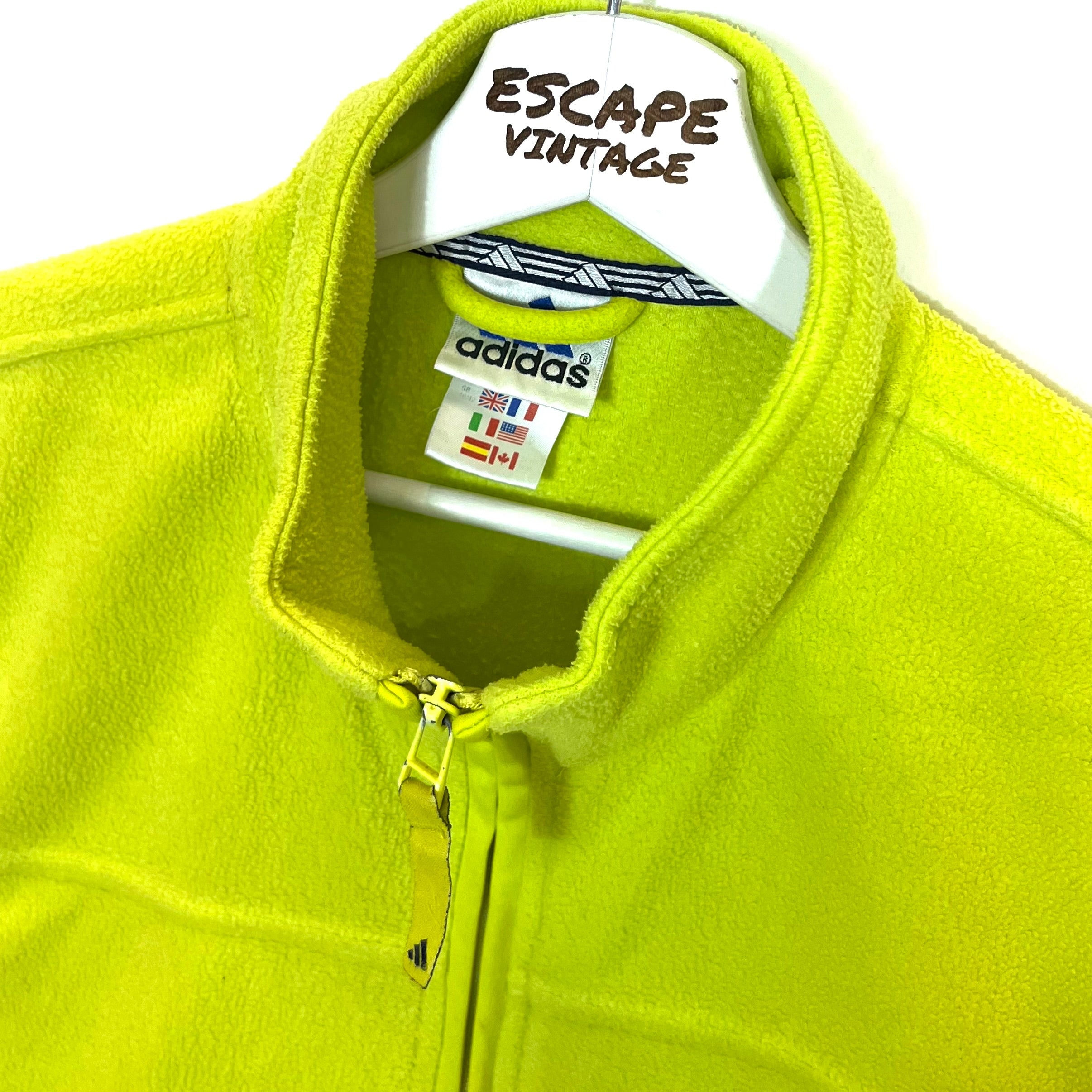 90s Gilet Adidas In Pile Vintage [L]