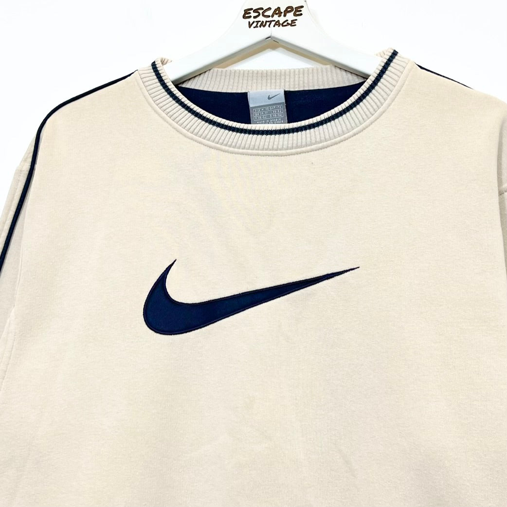 [RARA] 00s Felpa Nike Big Swoosh Vintage [L]