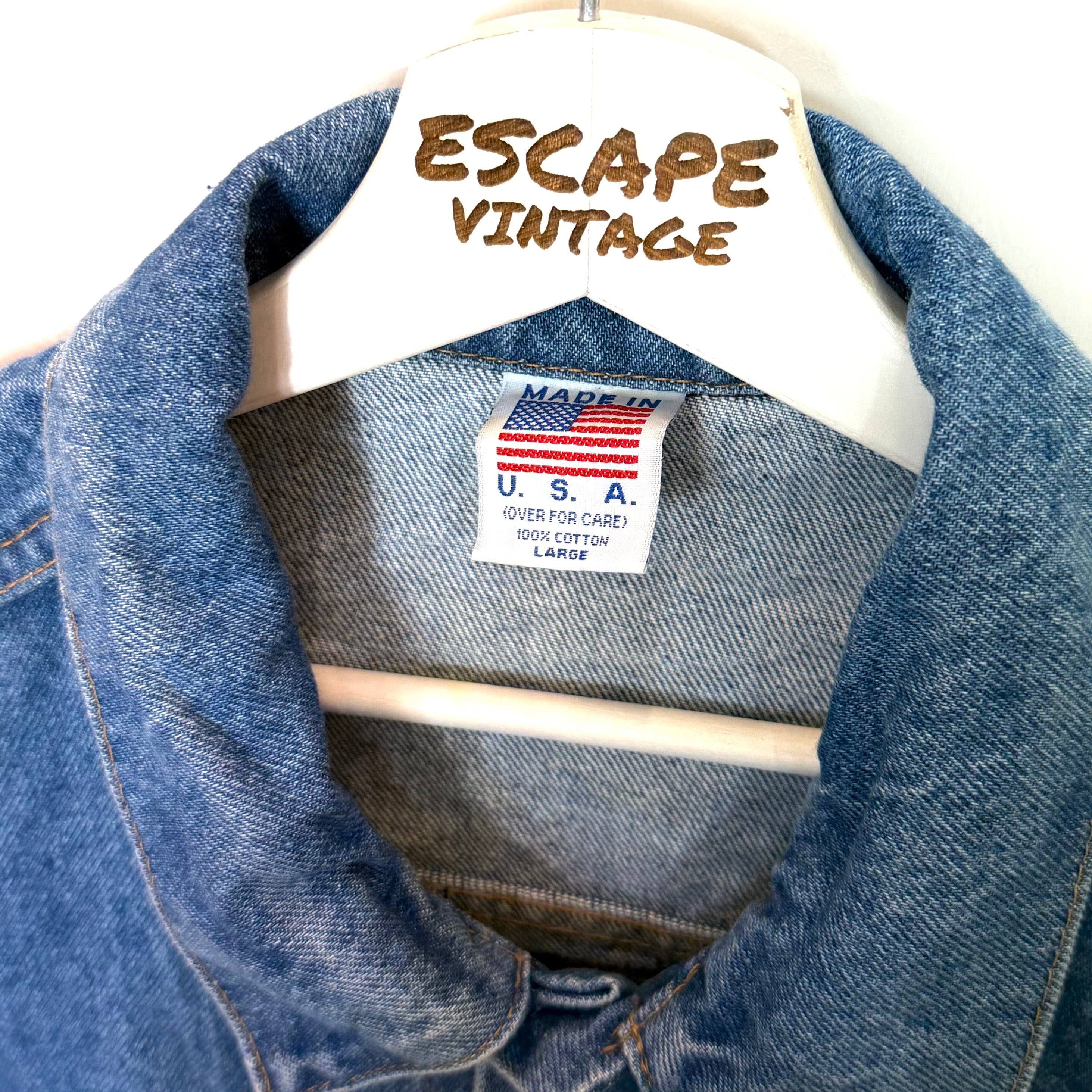 00s Giacca In Denim Made in USA Vintage [L]