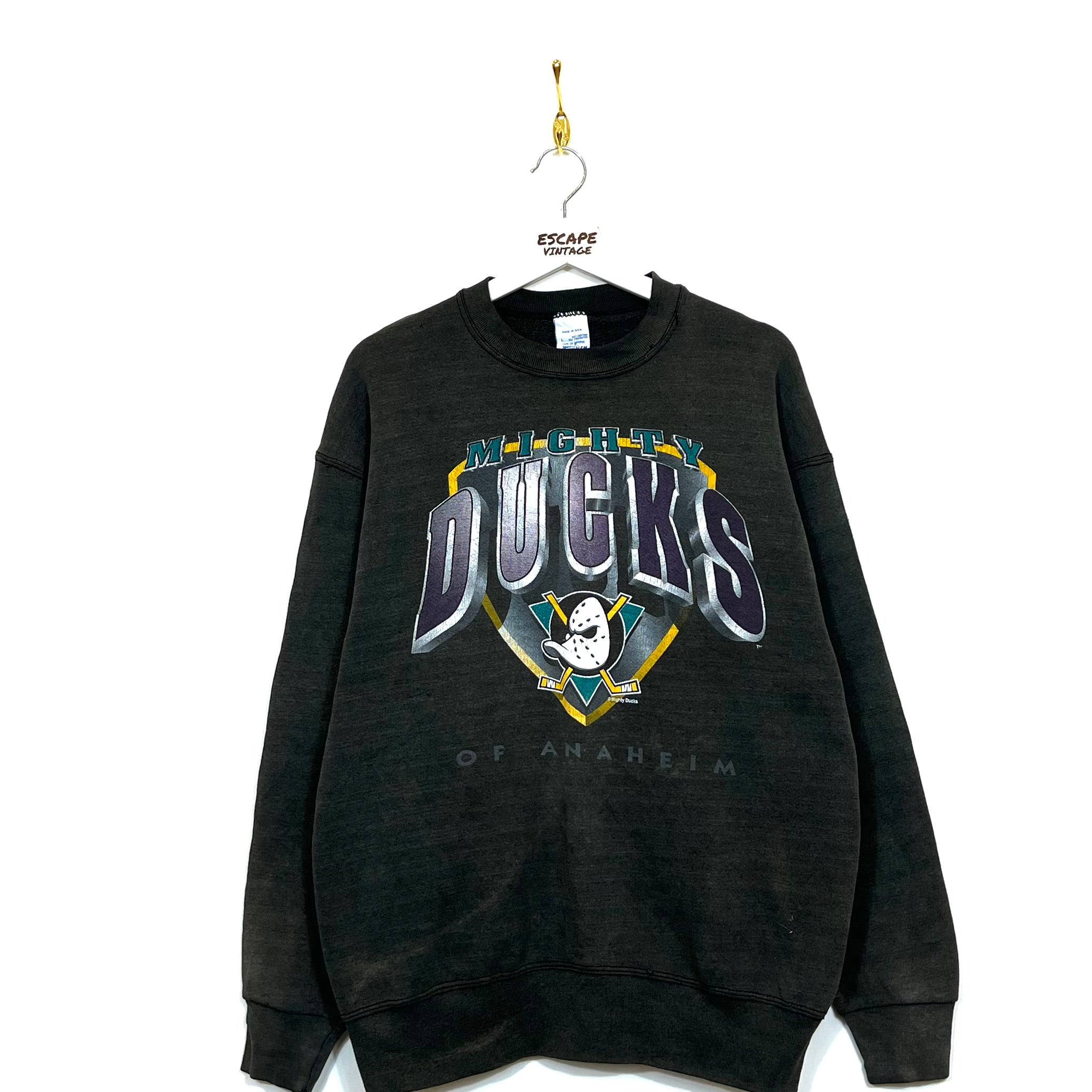 [RARA] 90s Felpa Grafica USA NBA & NHL Vintage [L]