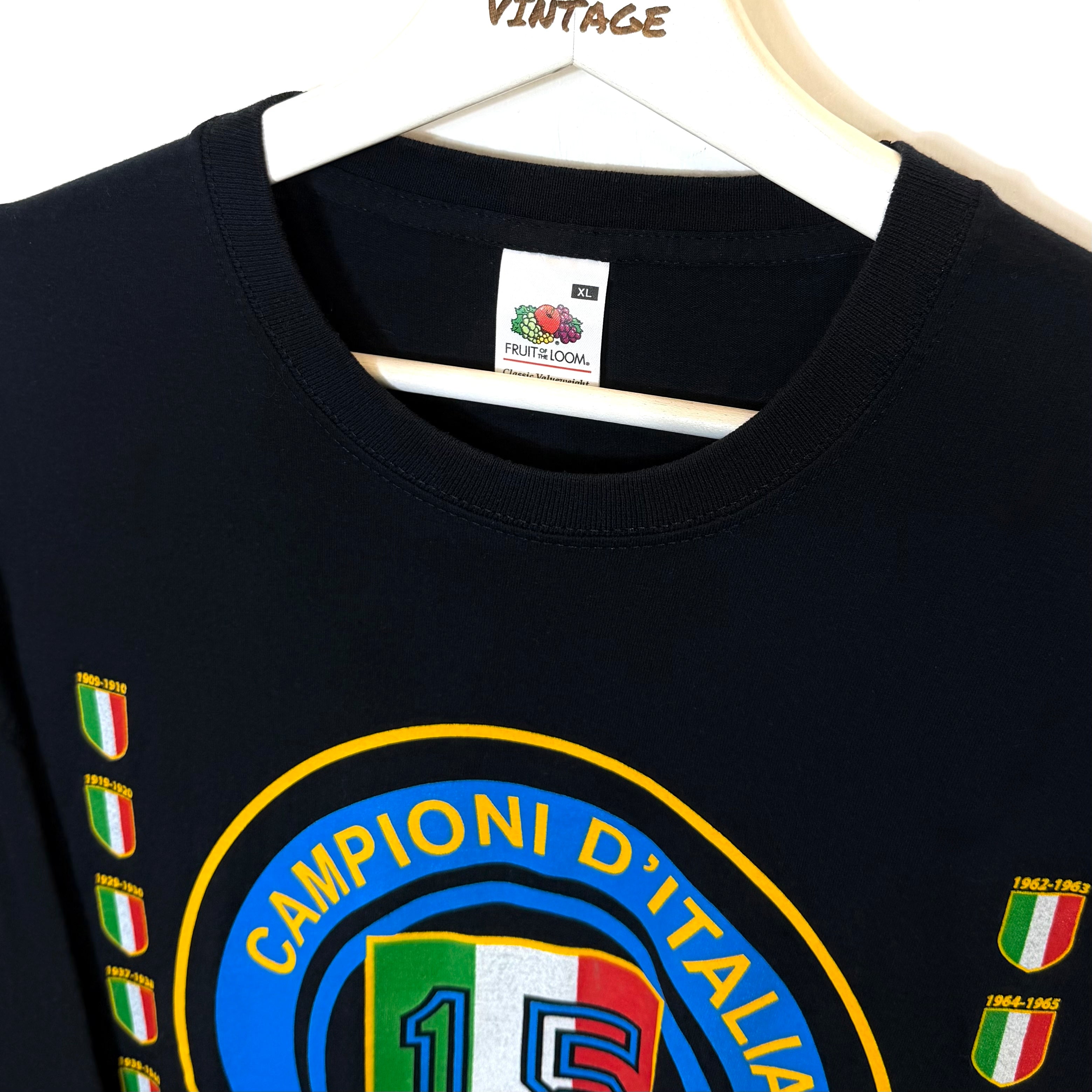 00s T-Shirt Grafica Italia Vintage [XL]