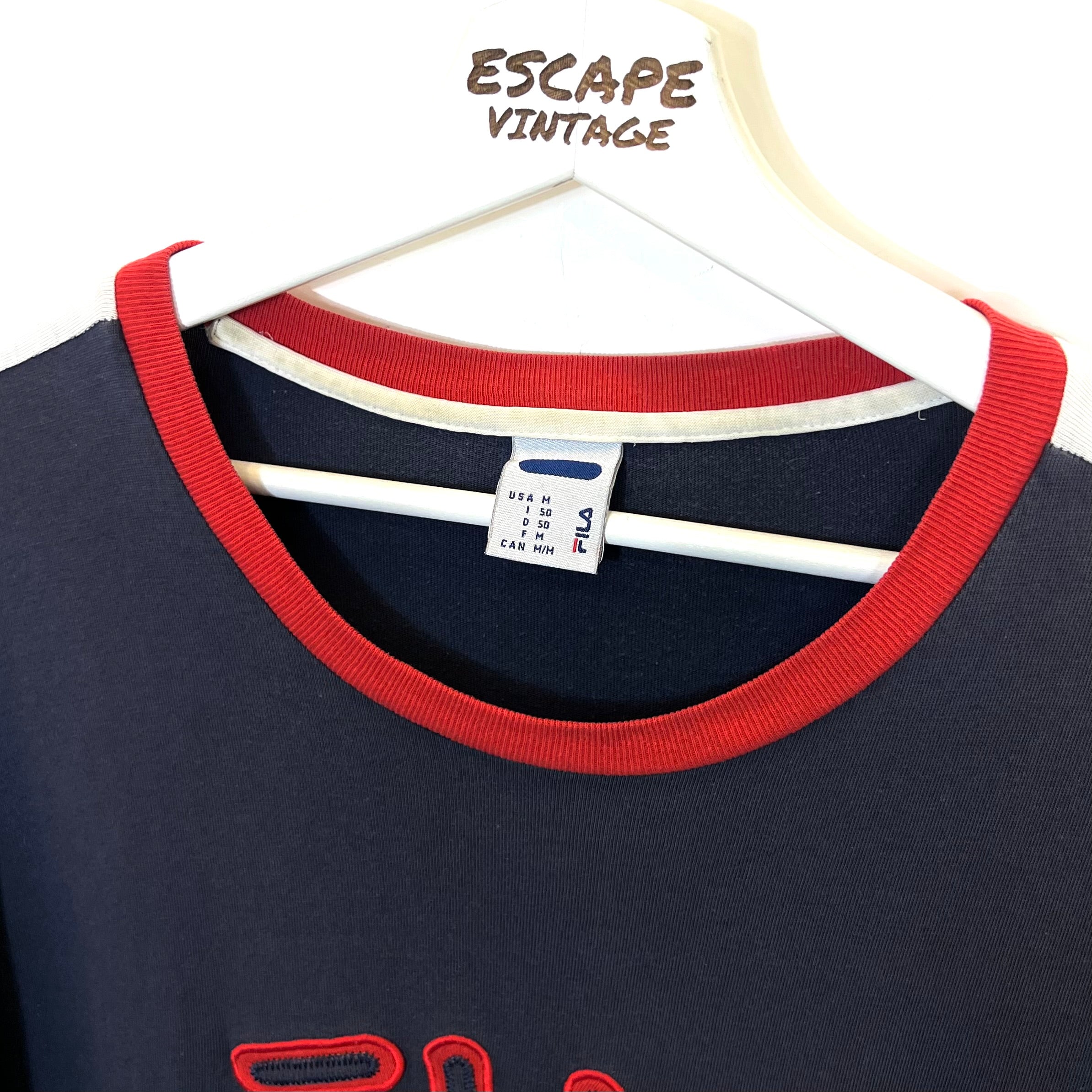 00s T-Shirt Fila Big Logo Vintage [M]