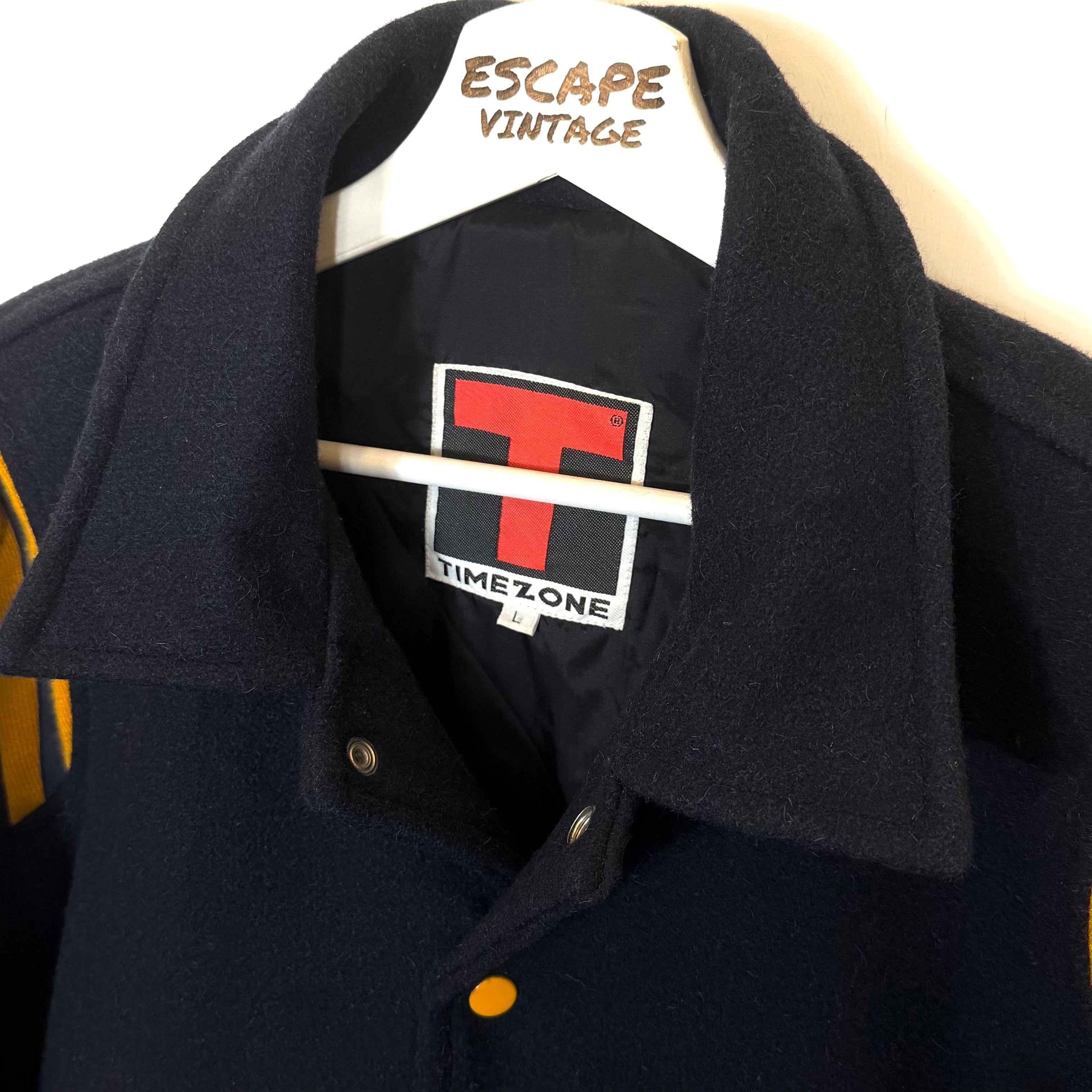 00s Giacca Varsity Timezone Vintage [L]
