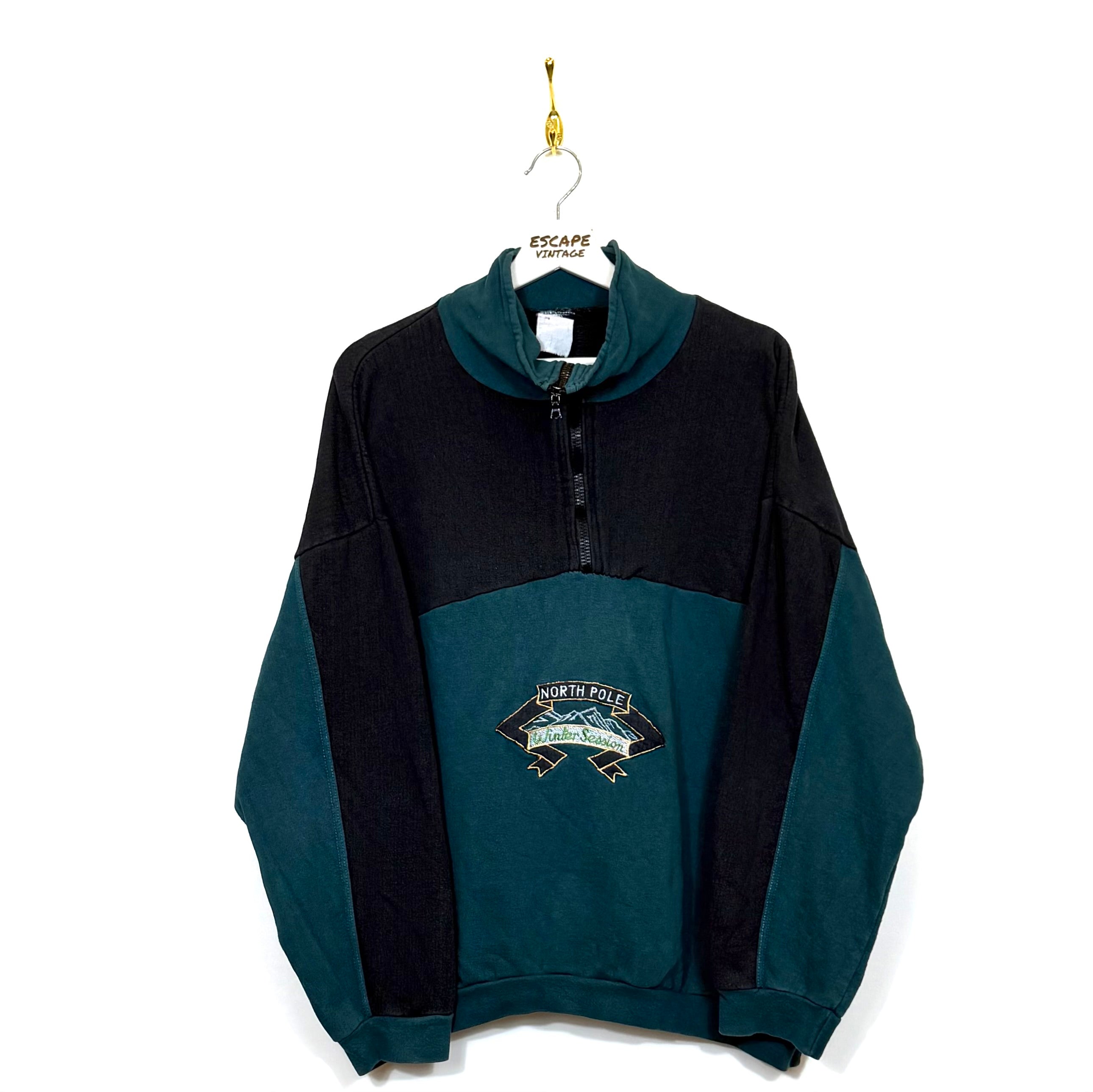 90s Felpa Ricamata Vintage [L]