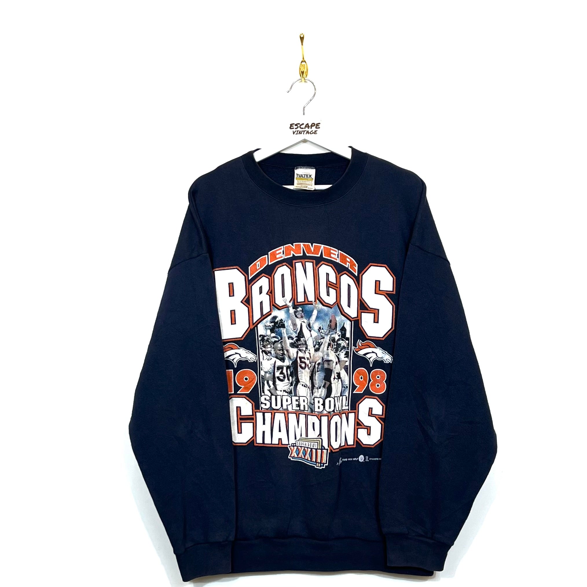 [RARA] 1999 Felpa Grafica NFL Broncos Vintage [XL]