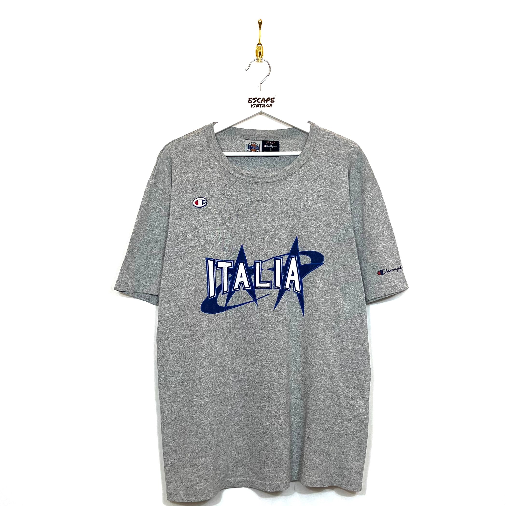 [RARA] 90s T-Shirt Champion Italia Single Stitch Vintage [L]
