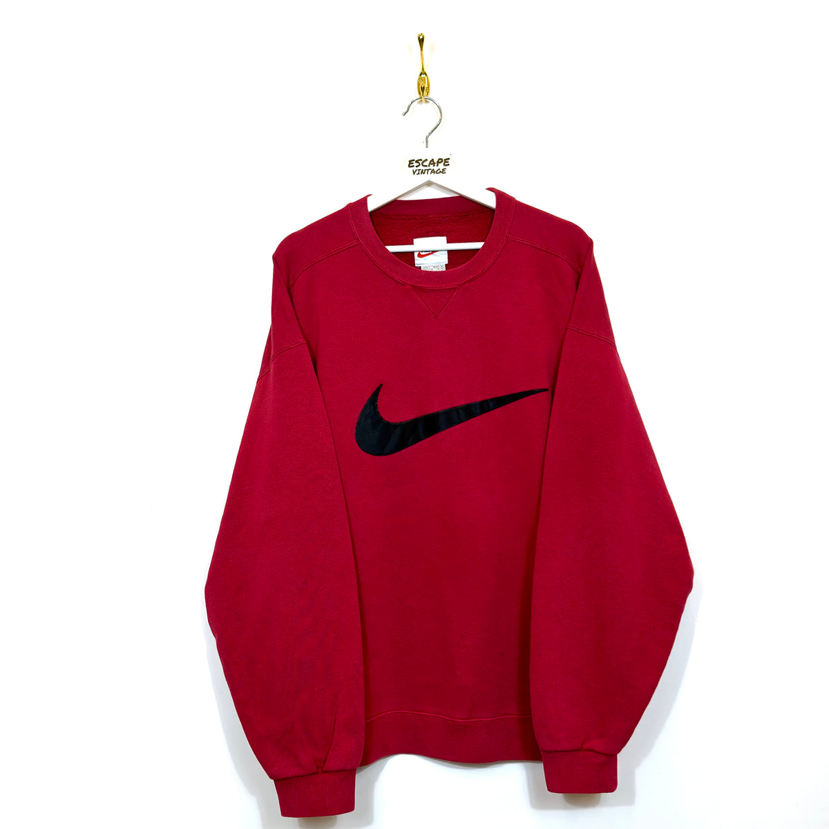 90s Felpa Nike Big Swoosh Vintage [L]