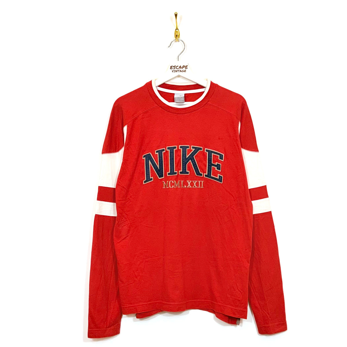 [RARA] 00s T-Shirt Nike Spellout Maniche Lunghe Vintage [L]