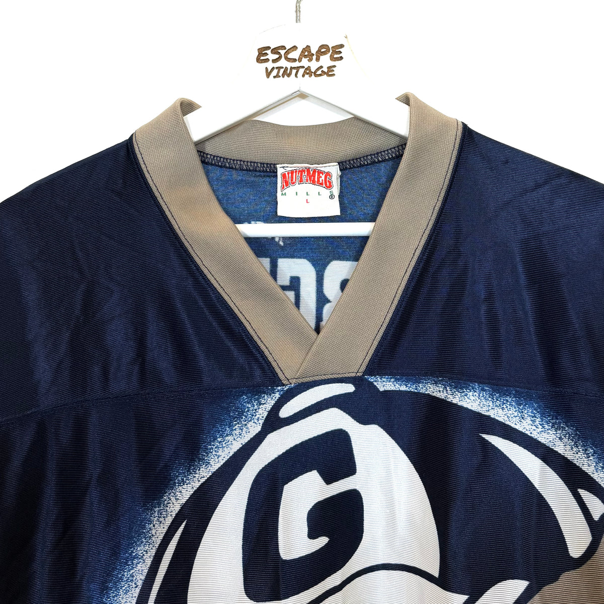 [ULTRA RARA] 90s Jersey Nutmeg Full Print Vintage [L]