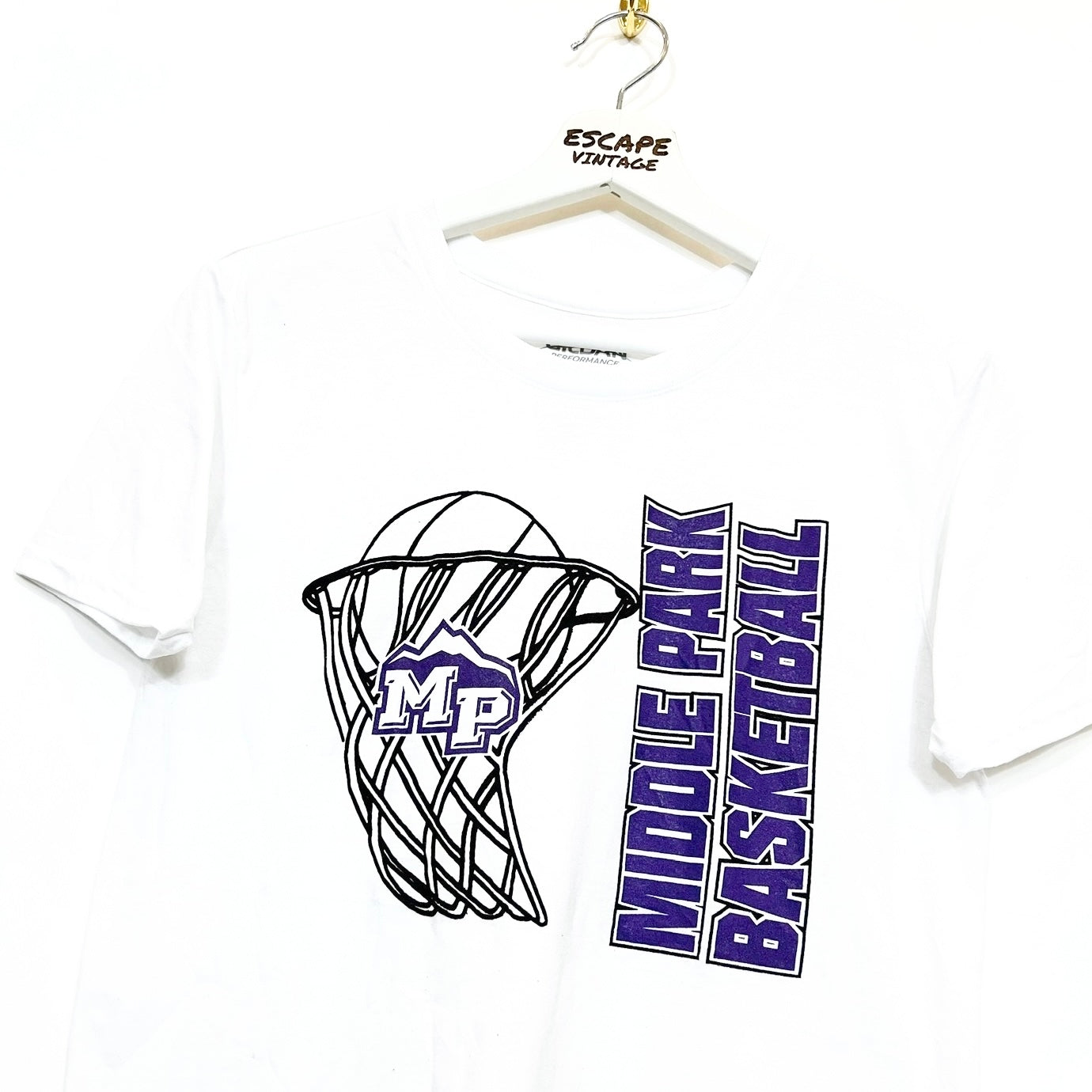 T-Shirt Gildan Grafica Basketball Vintage [S]