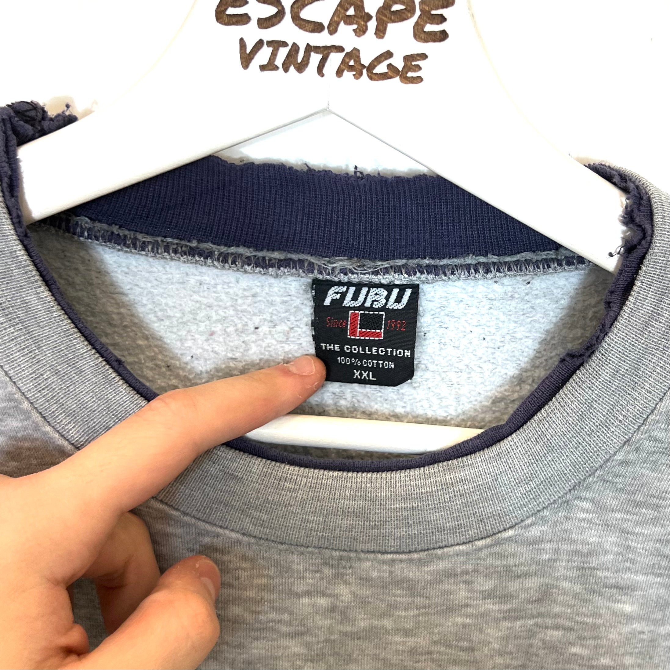 00s Felpa Fubu Big Logo Vintage [XL]