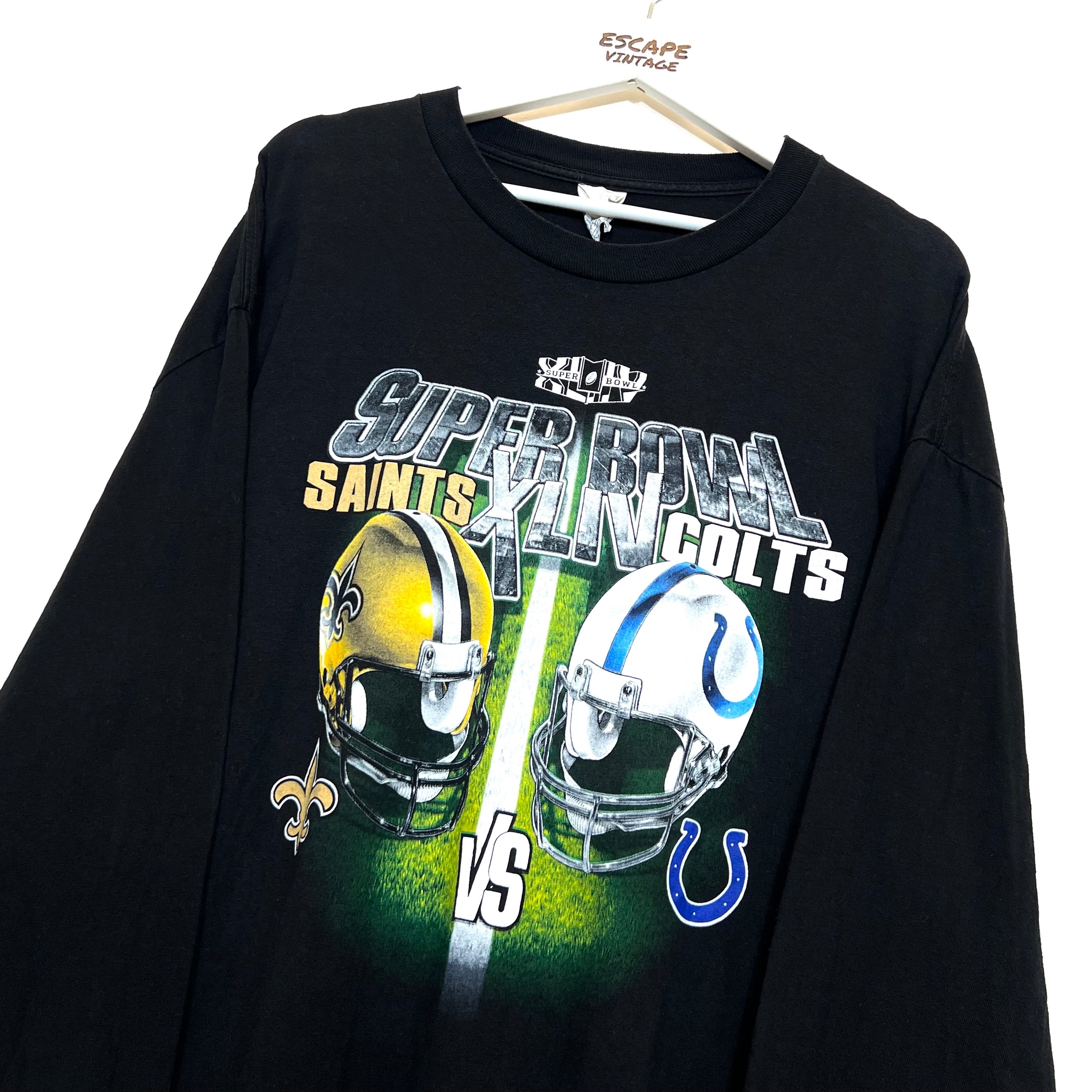 T-Shirt NFL Superbowl Maniche Lunghe Vintage [XL]