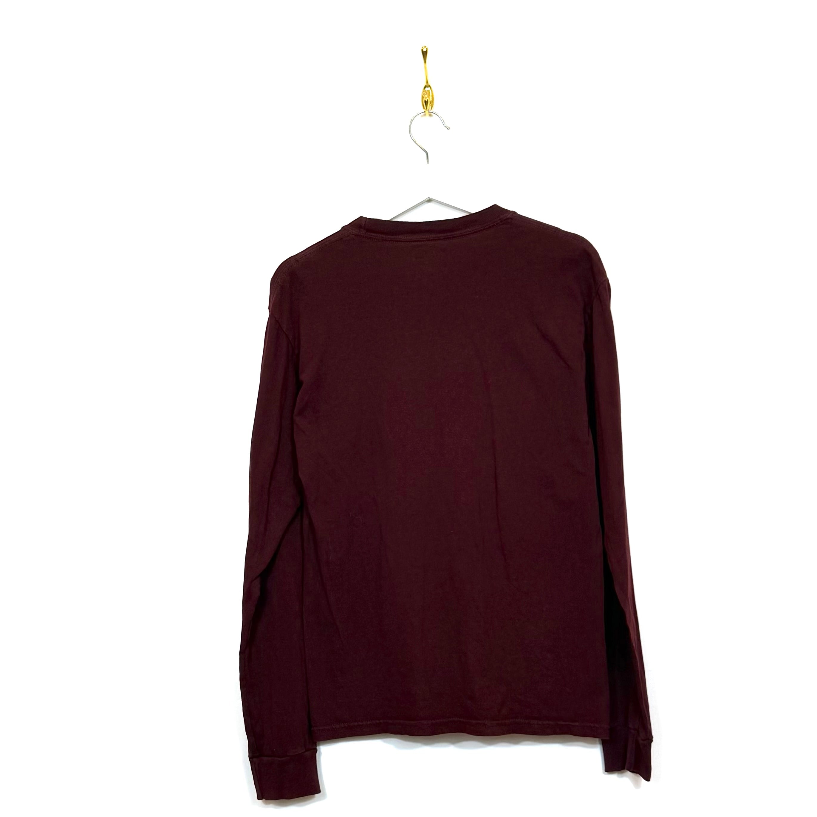 00s T-Shirt Champion Maniche Lunghe Vintage [S]