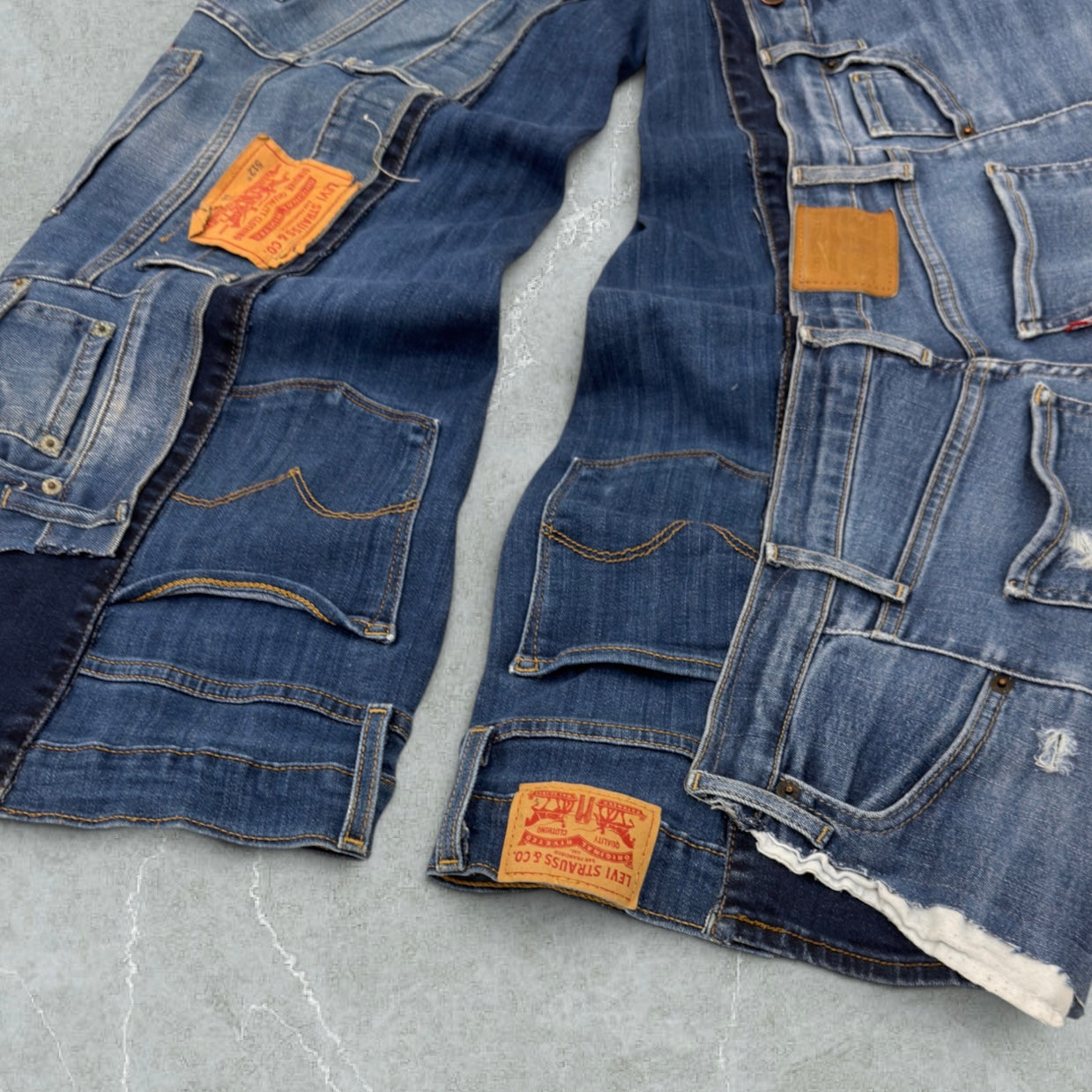 Jeans Levis Patchwork Ultra Baggy Vintage [45 IT]