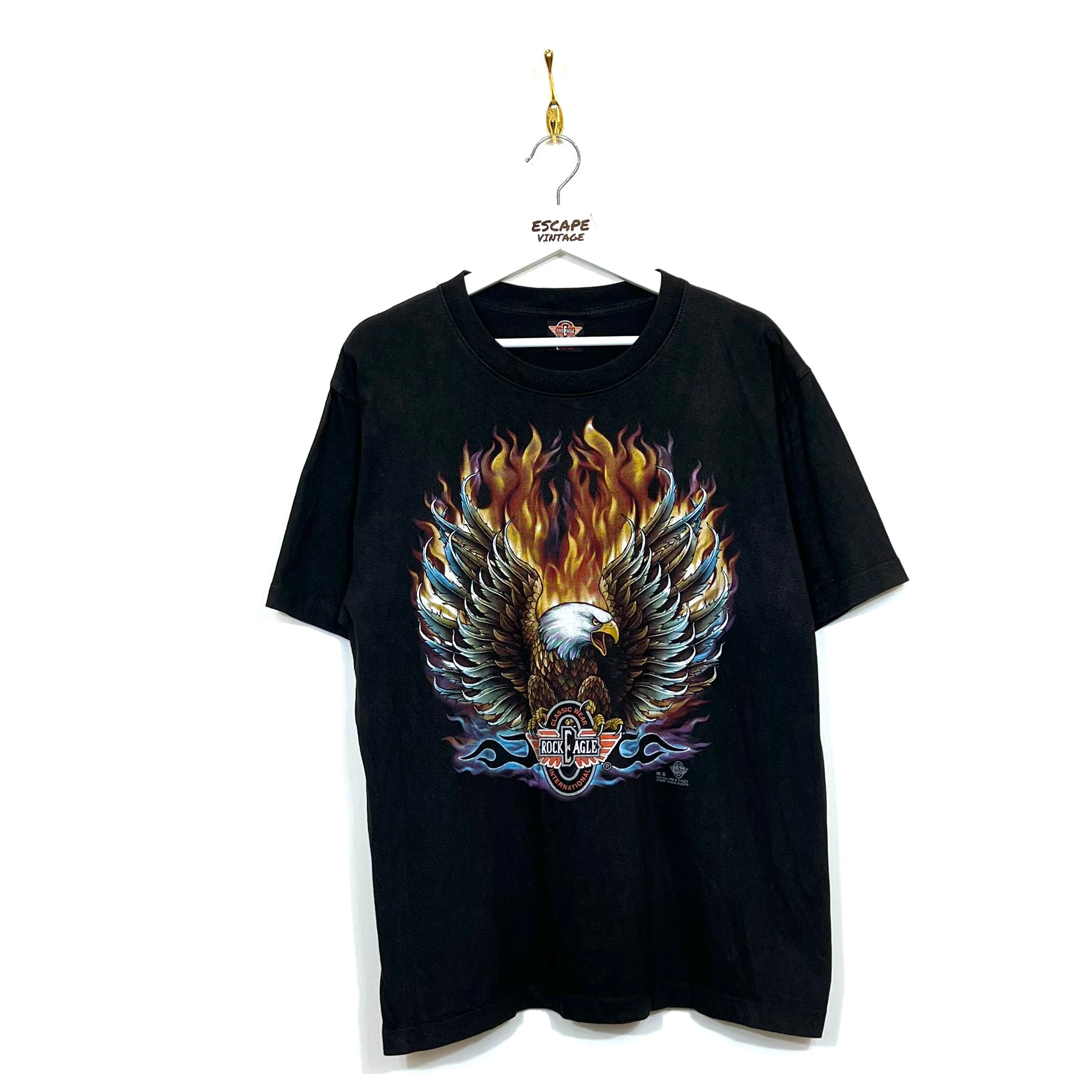 00s T-Shirt Grafica Rock Vintage [L]