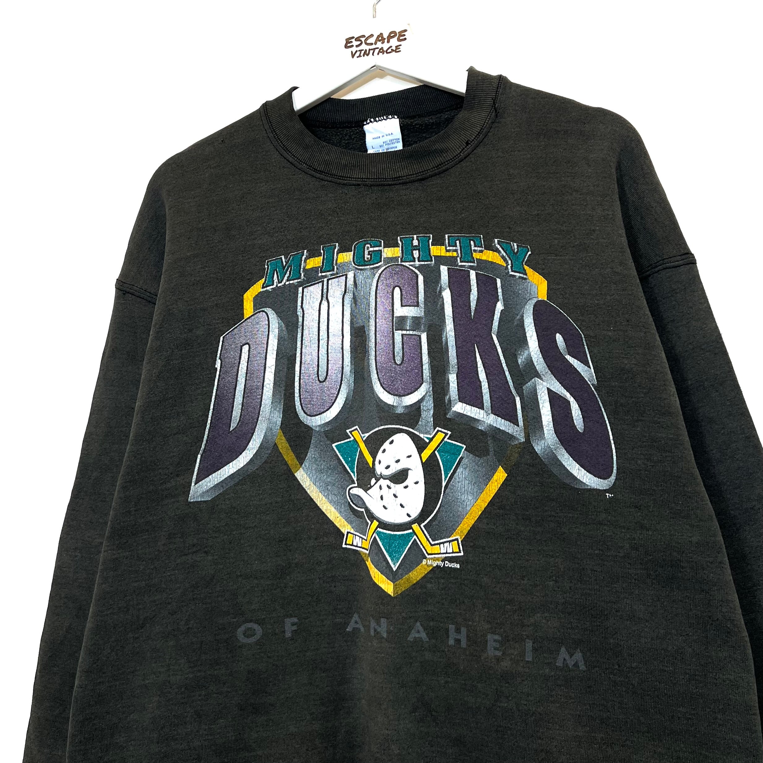 [RARA] 90s Felpa Grafica USA NBA & NHL Vintage [L]