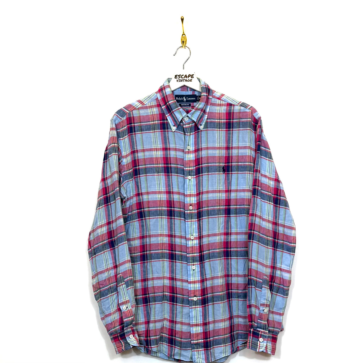 Camicia Polo Ralph Lauren In Lino Vintage [M]