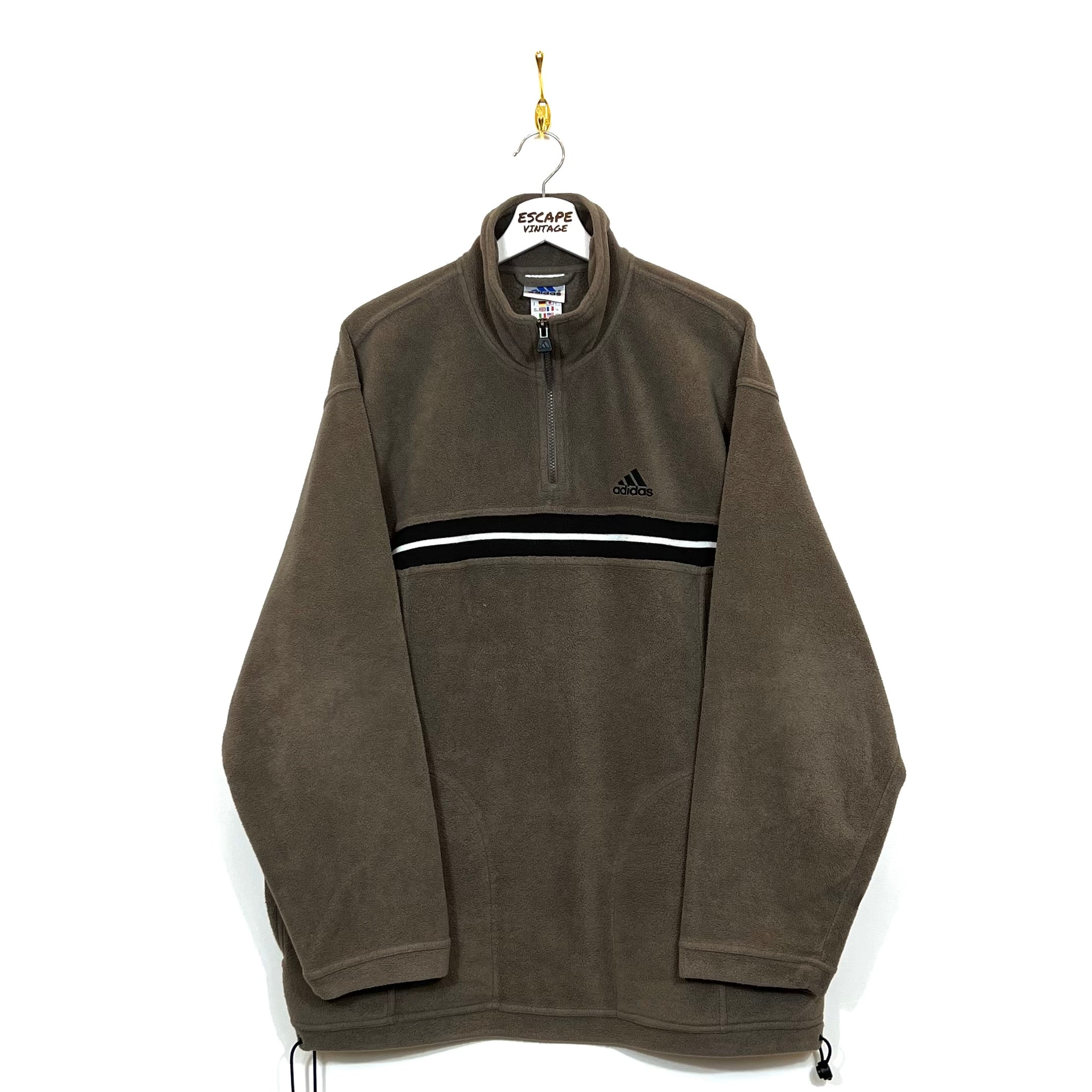 90s Felpa Adidas In Pile Vintage [XL]