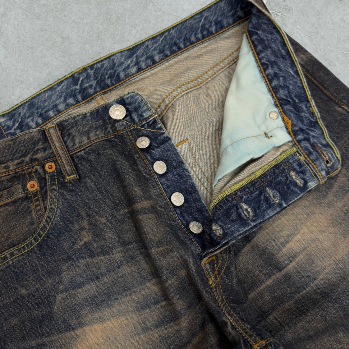 Jeans Levis 501 Con Cimosa Vintage [46 IT]