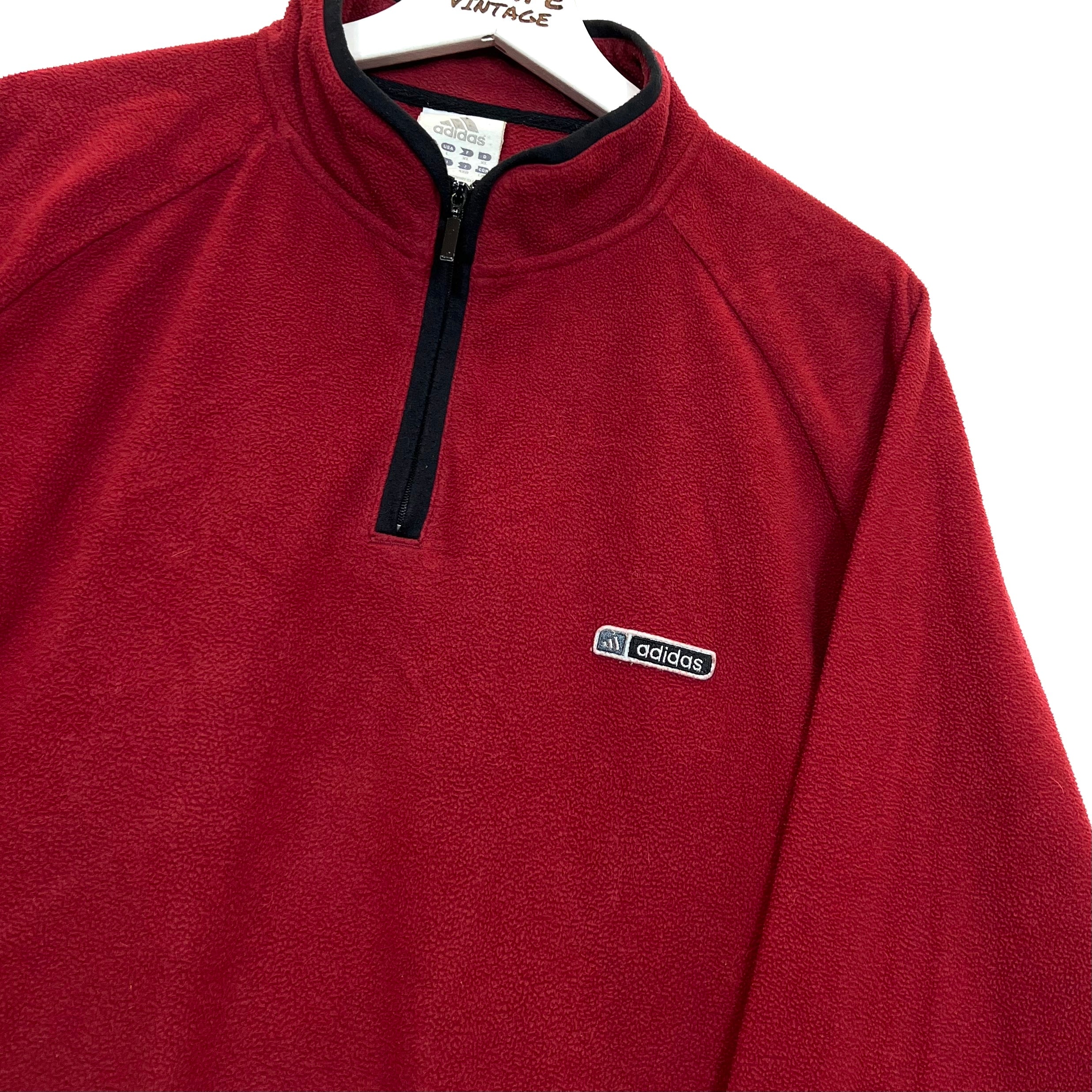 00s Felpa Adidas In Pile Vintage [XL]