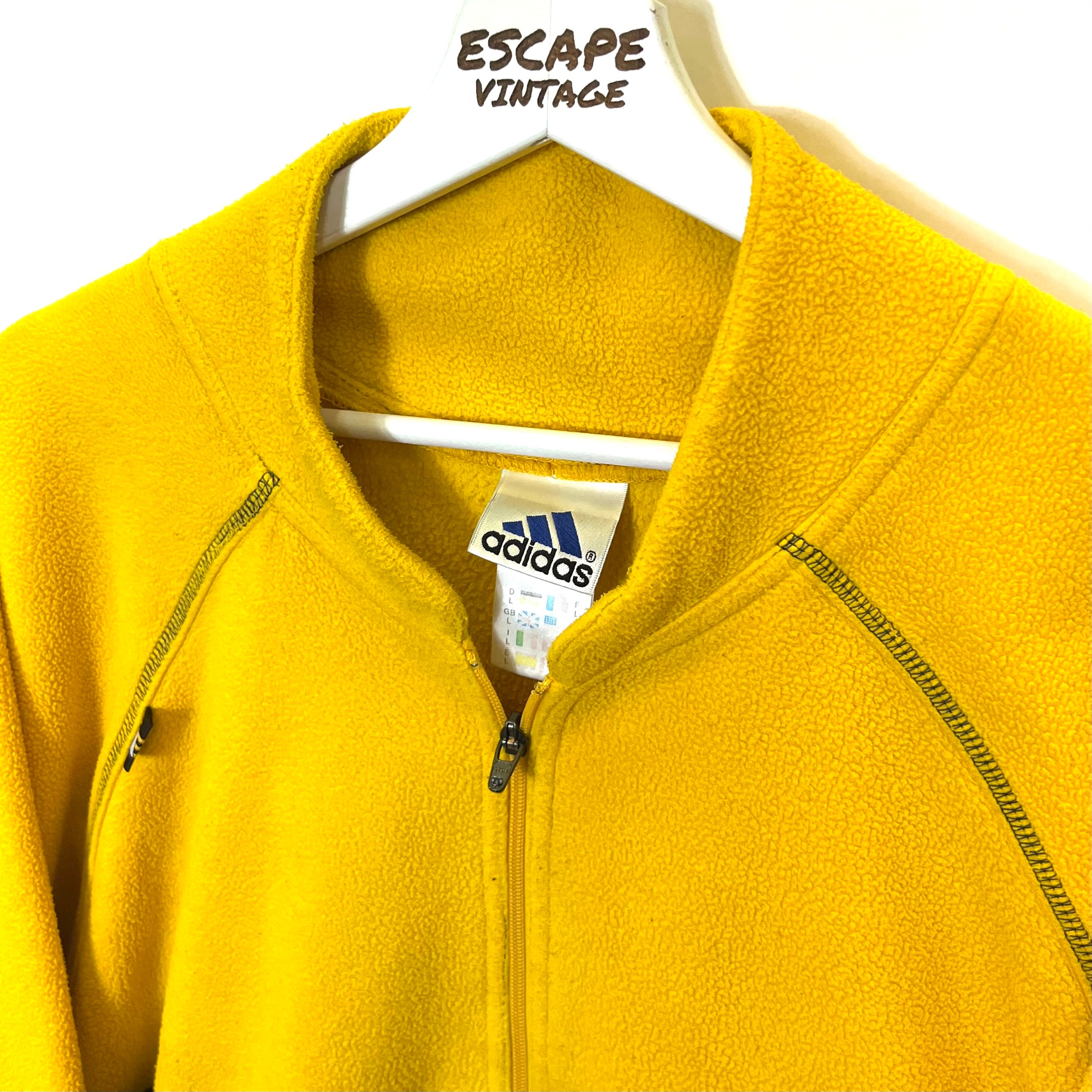 90s Felpa Adidas In Pile Vintage [XL]