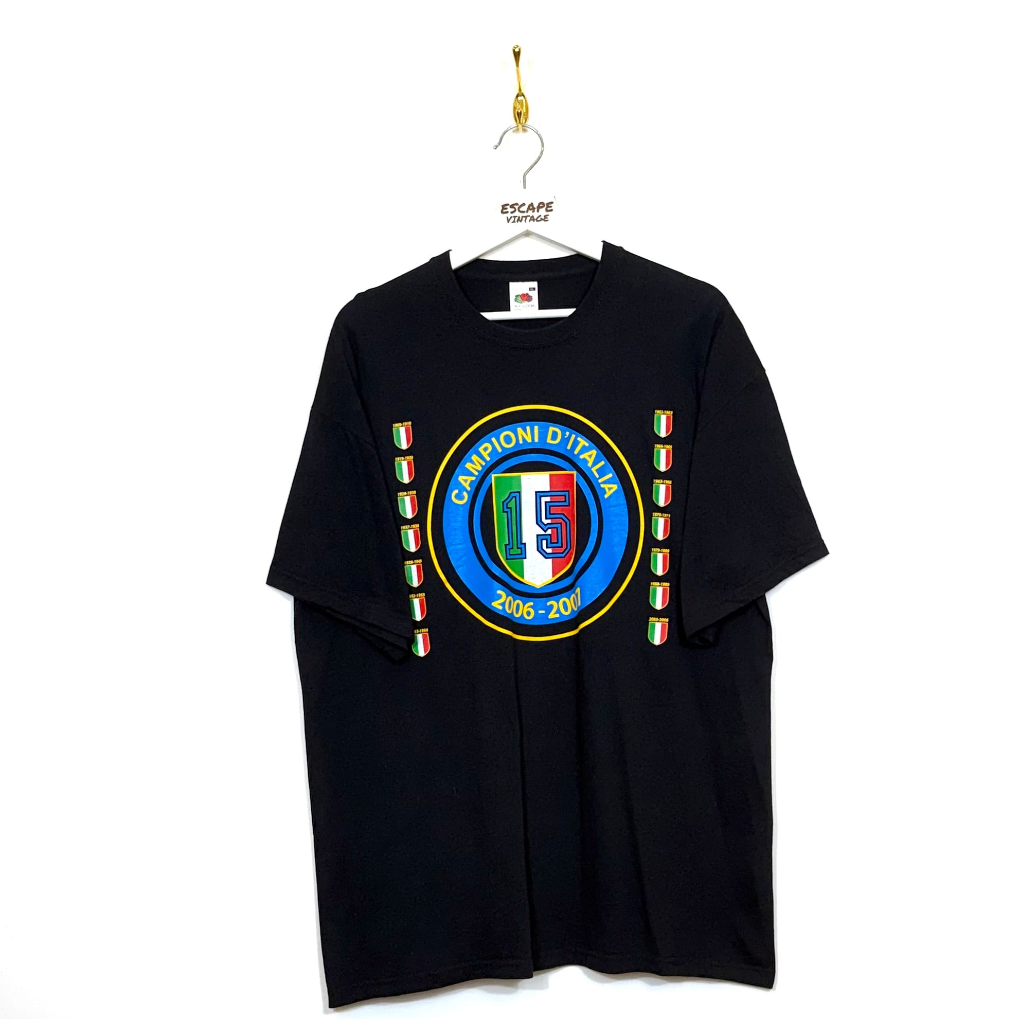 00s T-Shirt Grafica Italia Vintage [XL]