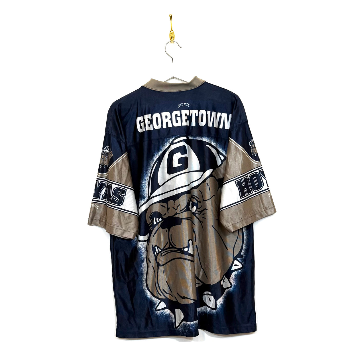 [ULTRA RARA] 90s Jersey Nutmeg Full Print Vintage [L]