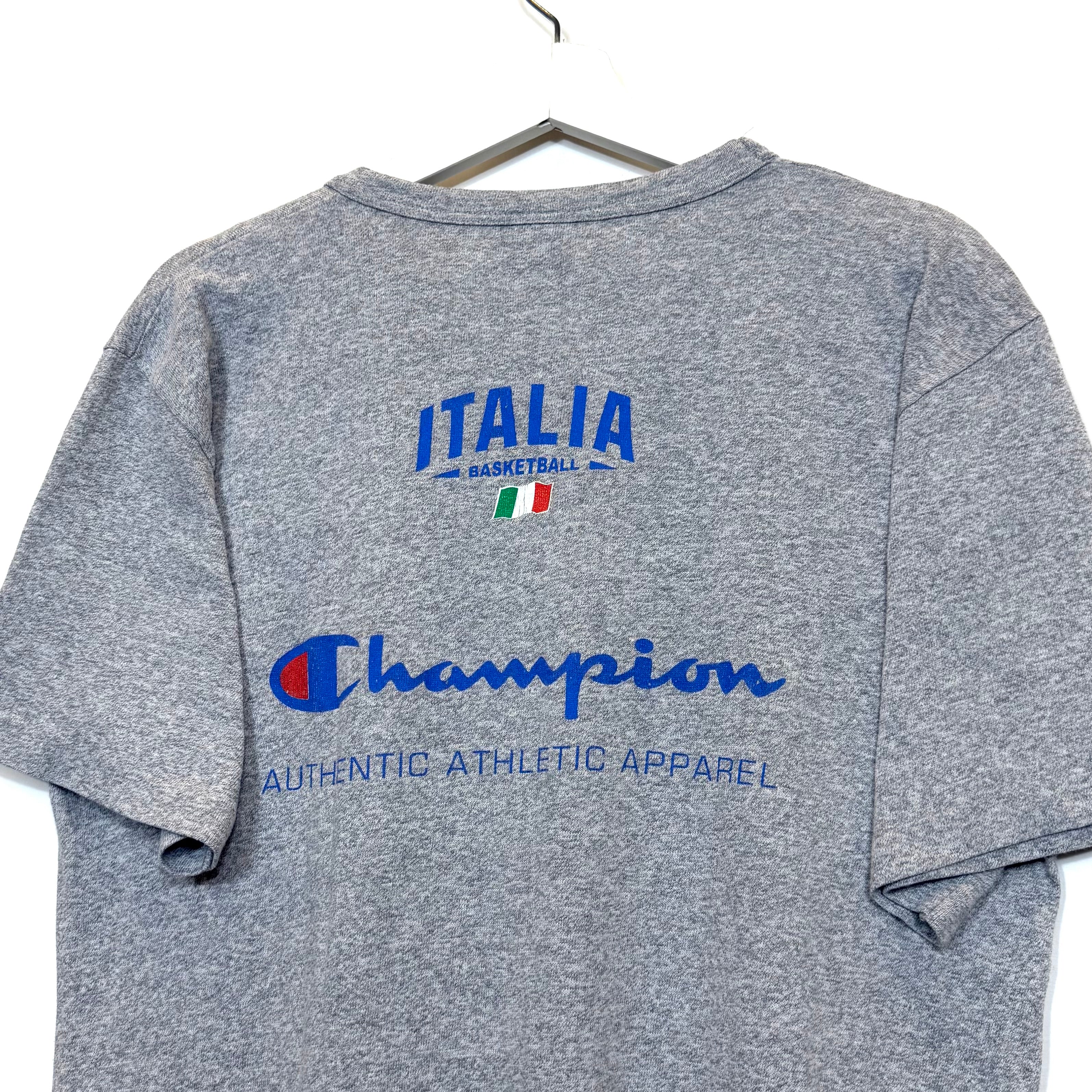 [RARA] 90s T-Shirt Champion x Italia Single Stitch Vintage [M]