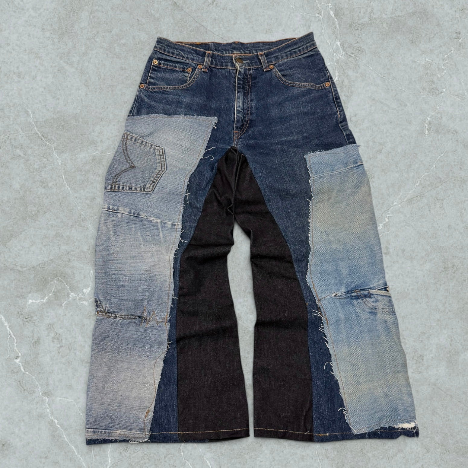 Jeans Levis 525 Patchwork Ultra Baggy Vintage [44 IT]