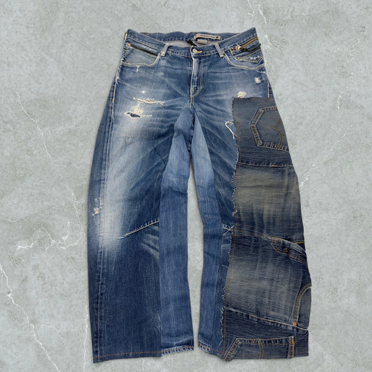 Jeans Levis Patchwork Super Baggy Vintage [46 IT]