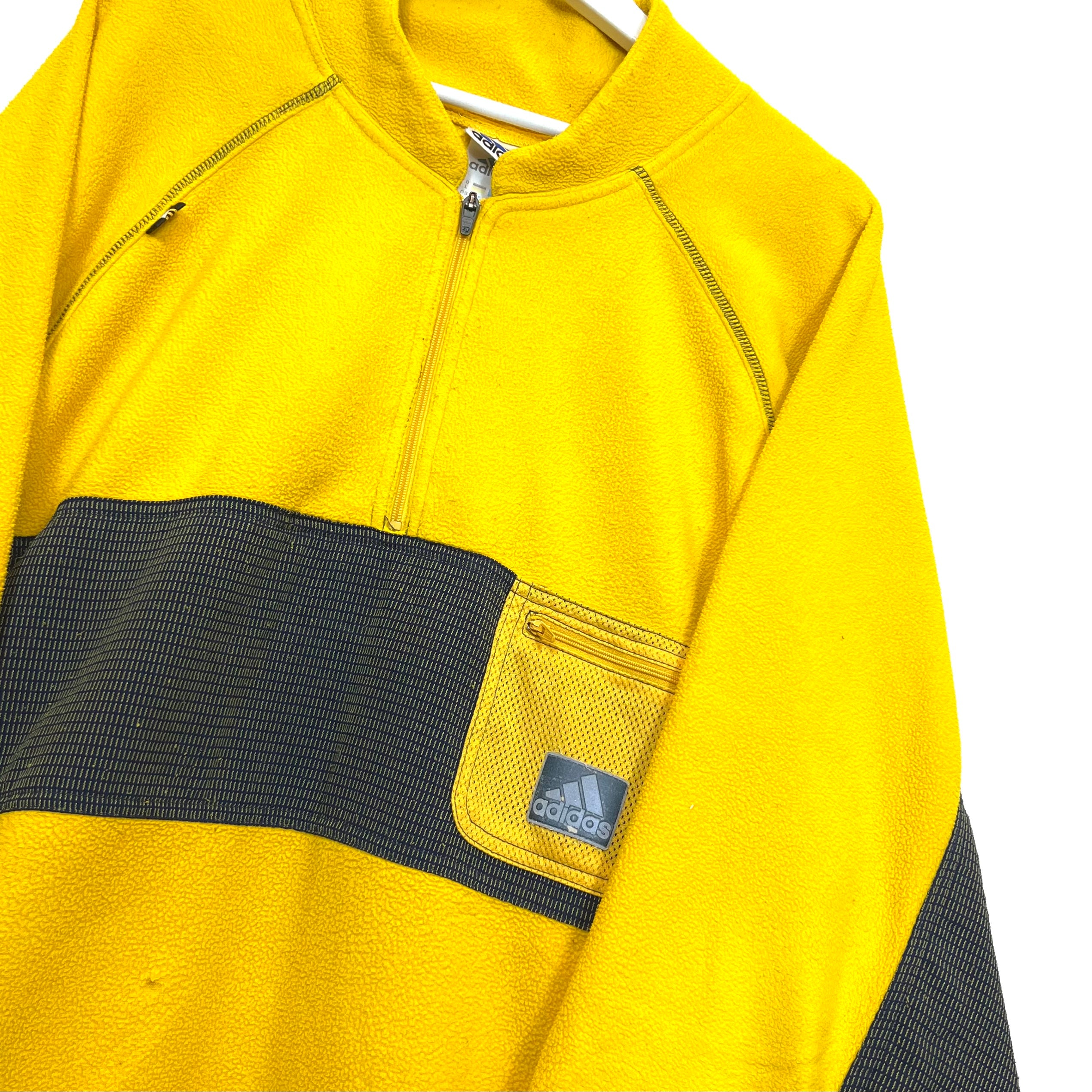 90s Felpa Adidas In Pile Vintage [XL]