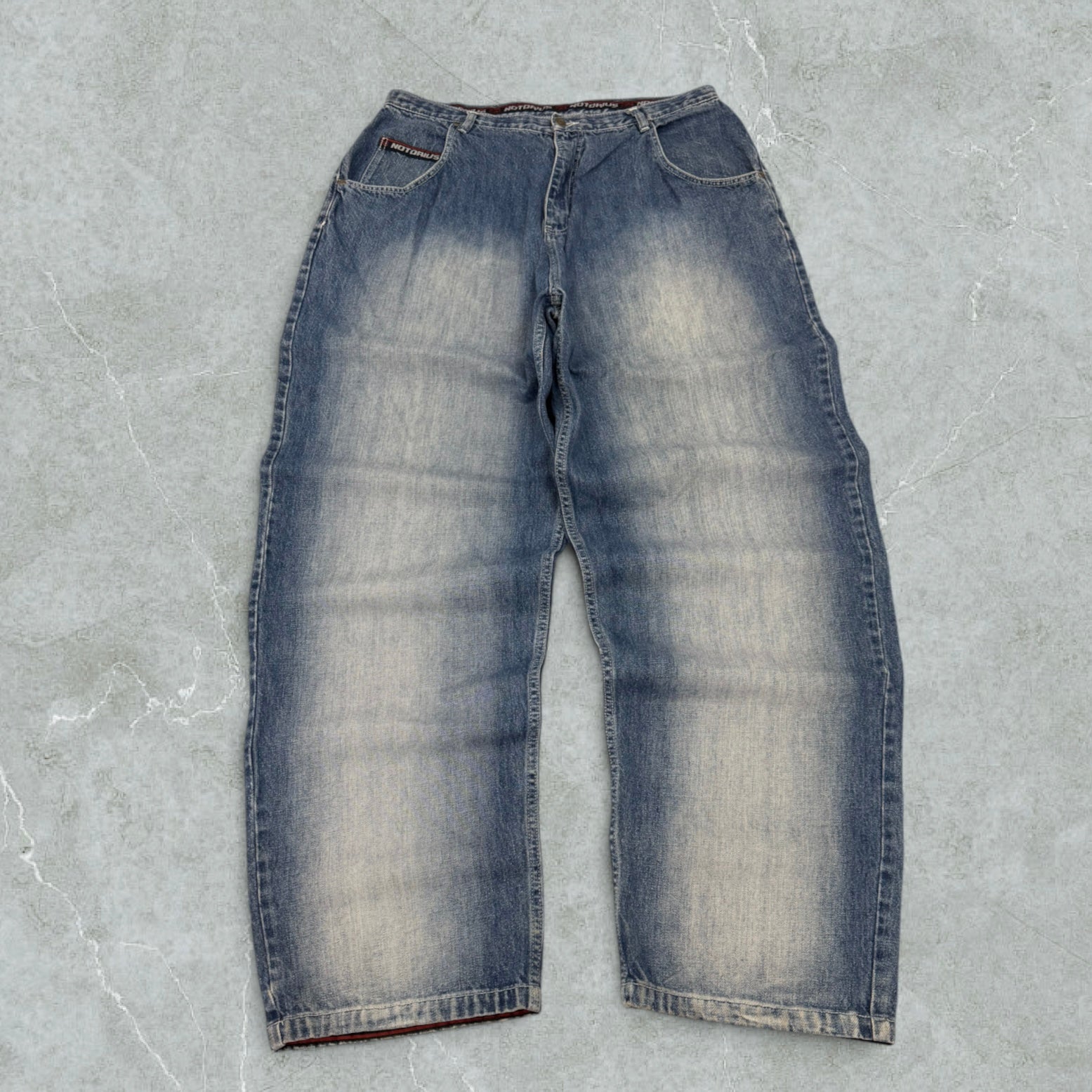 [RARI] Y2K Jeans Notorious Hip Hop Super Baggy Vintage [50 IT]