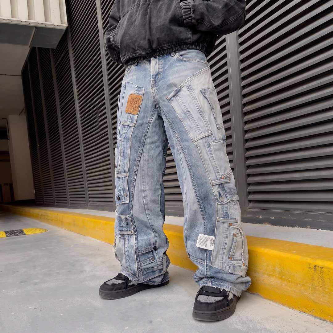 [LIMITED EDITION] Jeans Levis Patchwork Ultra Baggy Vintage [43 IT]
