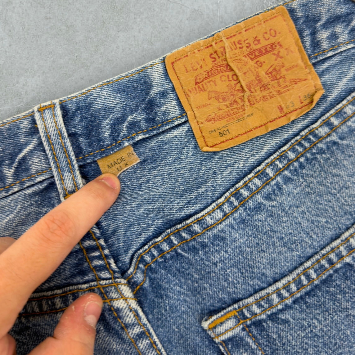 80s Jeans Levis Made In UK Vintage [44 IT]