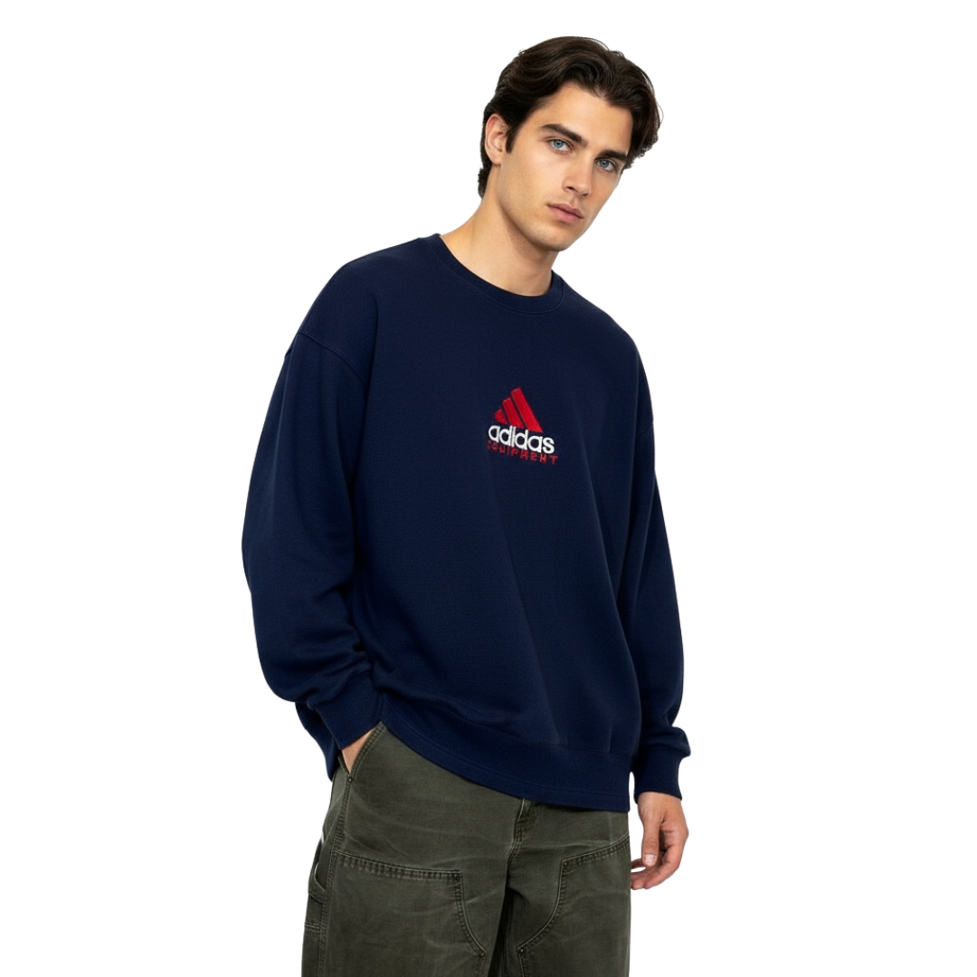 90s Felpa Adidas Equipment Reverse Logo Vintage [M]