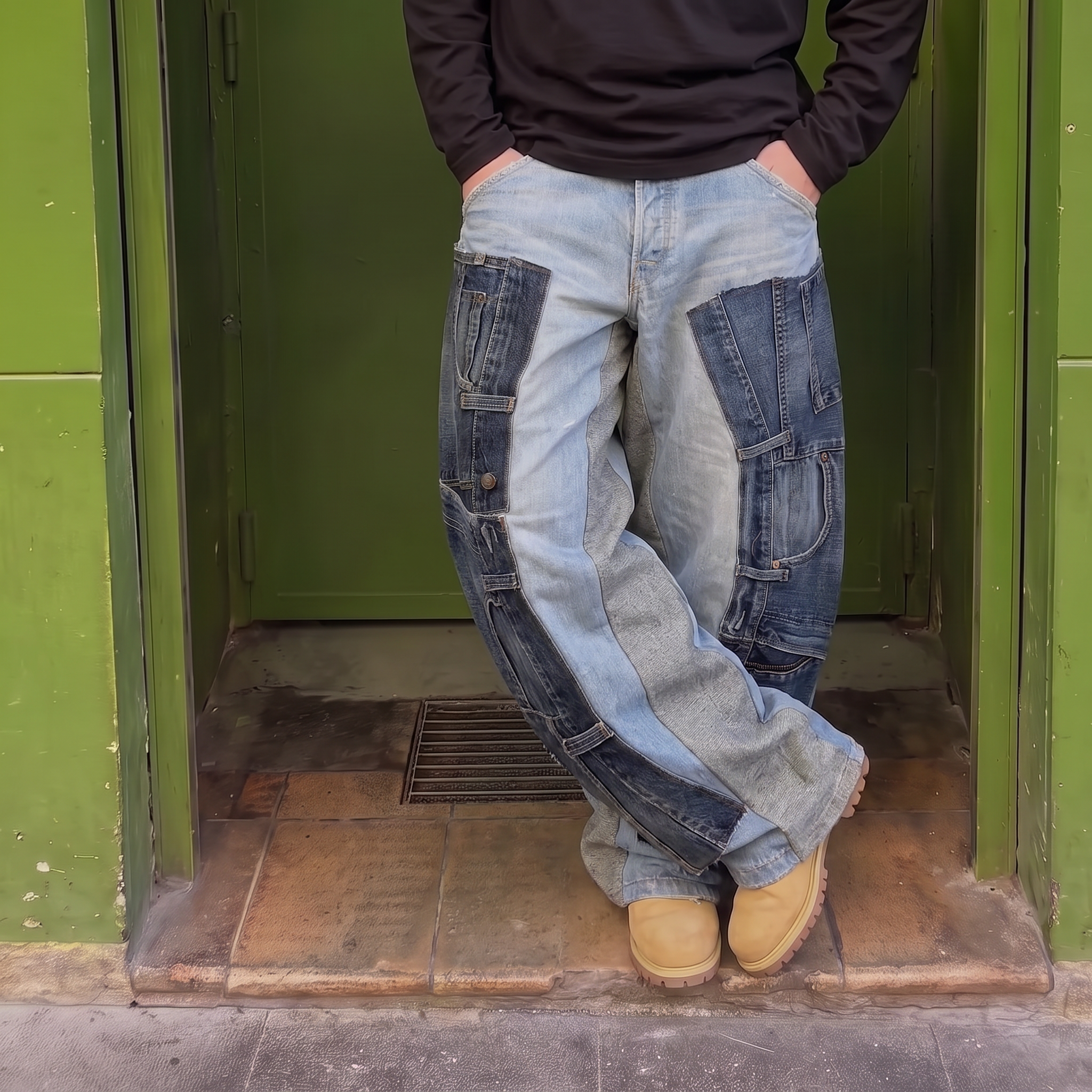 [LIMITED EDITION] Jeans Levis Patchwork Ultra Baggy Vintage [47 IT]
