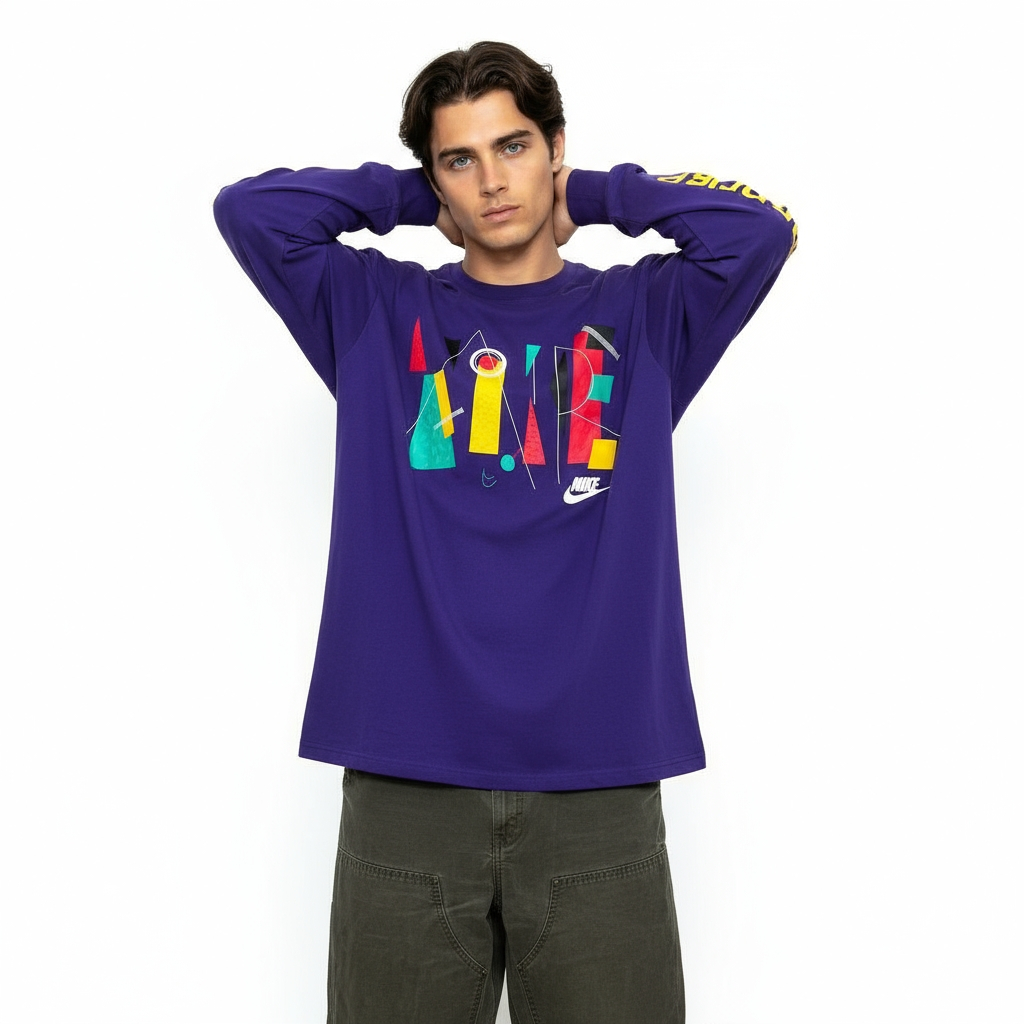 T-Shirt Nike Maniche Lunghe Vintage [M]